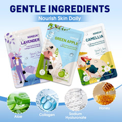 KONEUK chamomile mask for soothing moisture and comfortable skin.