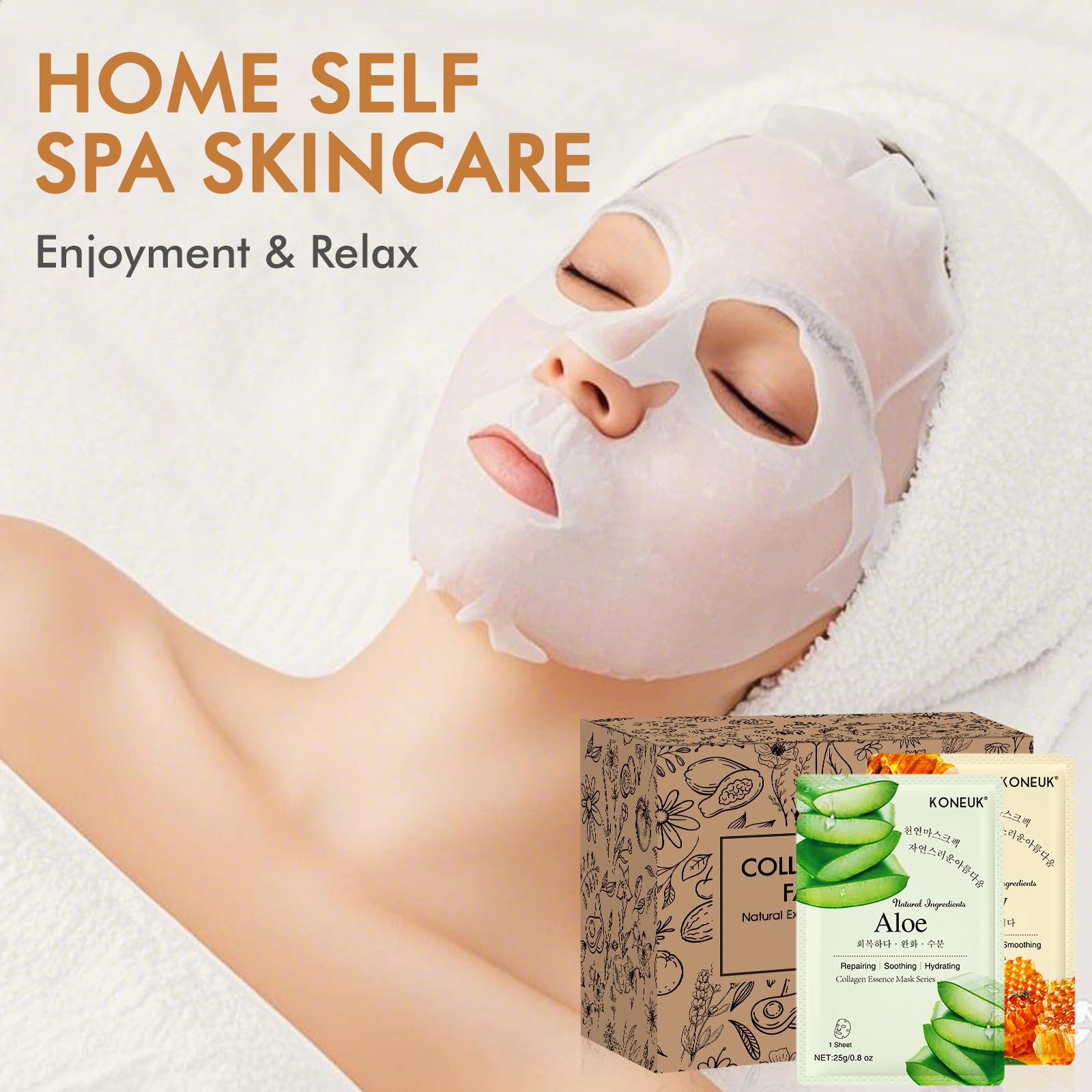 KONEUK masks for all skin types delivering gentle nourishment.