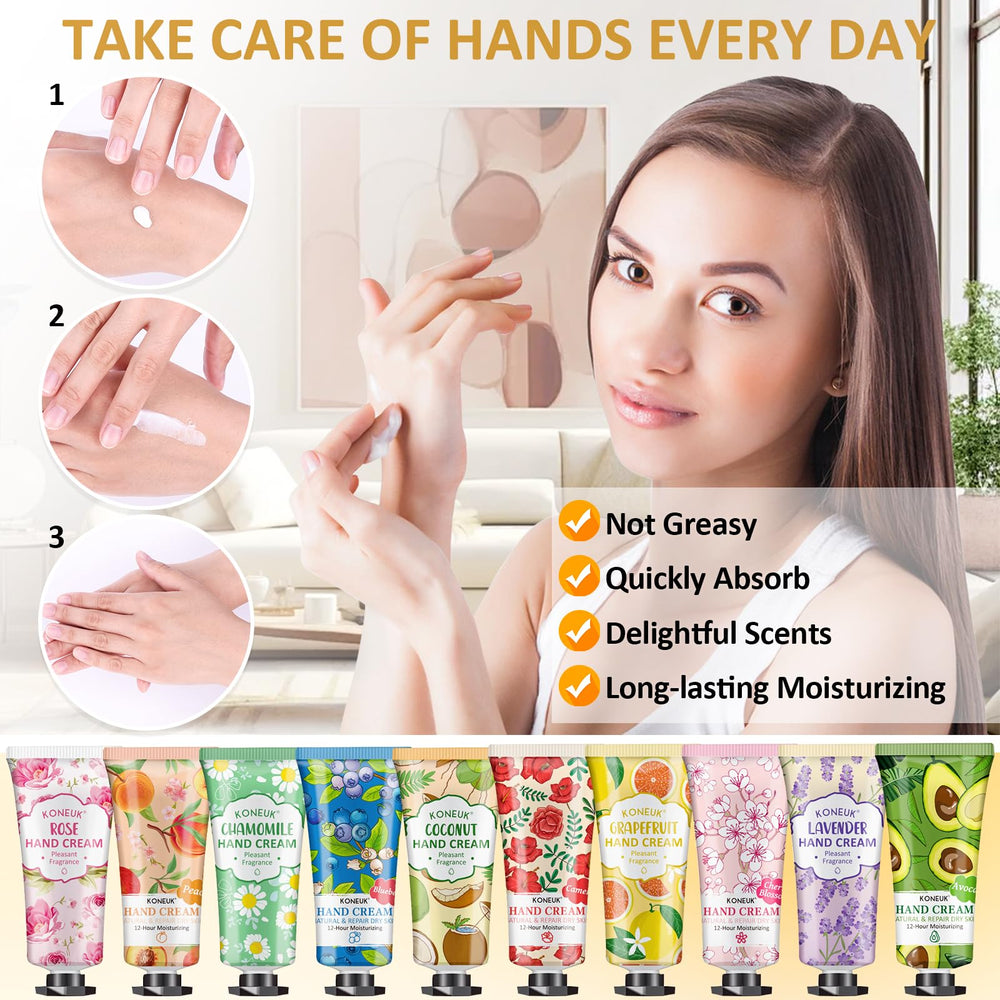 KONEUK blueberry lavender hand cream for moisturized hands and calming scent