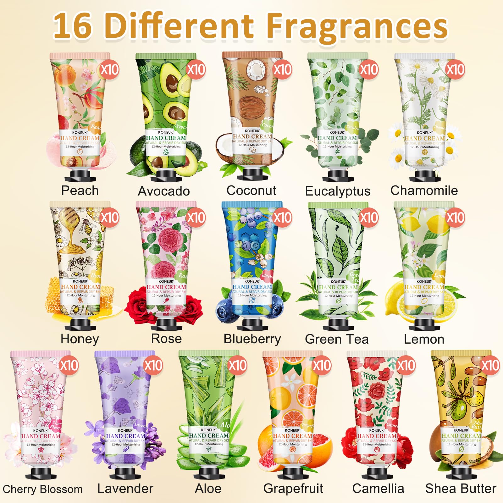 KONEUK compact travel-size hand cream ideal for on-the-go touch-ups.