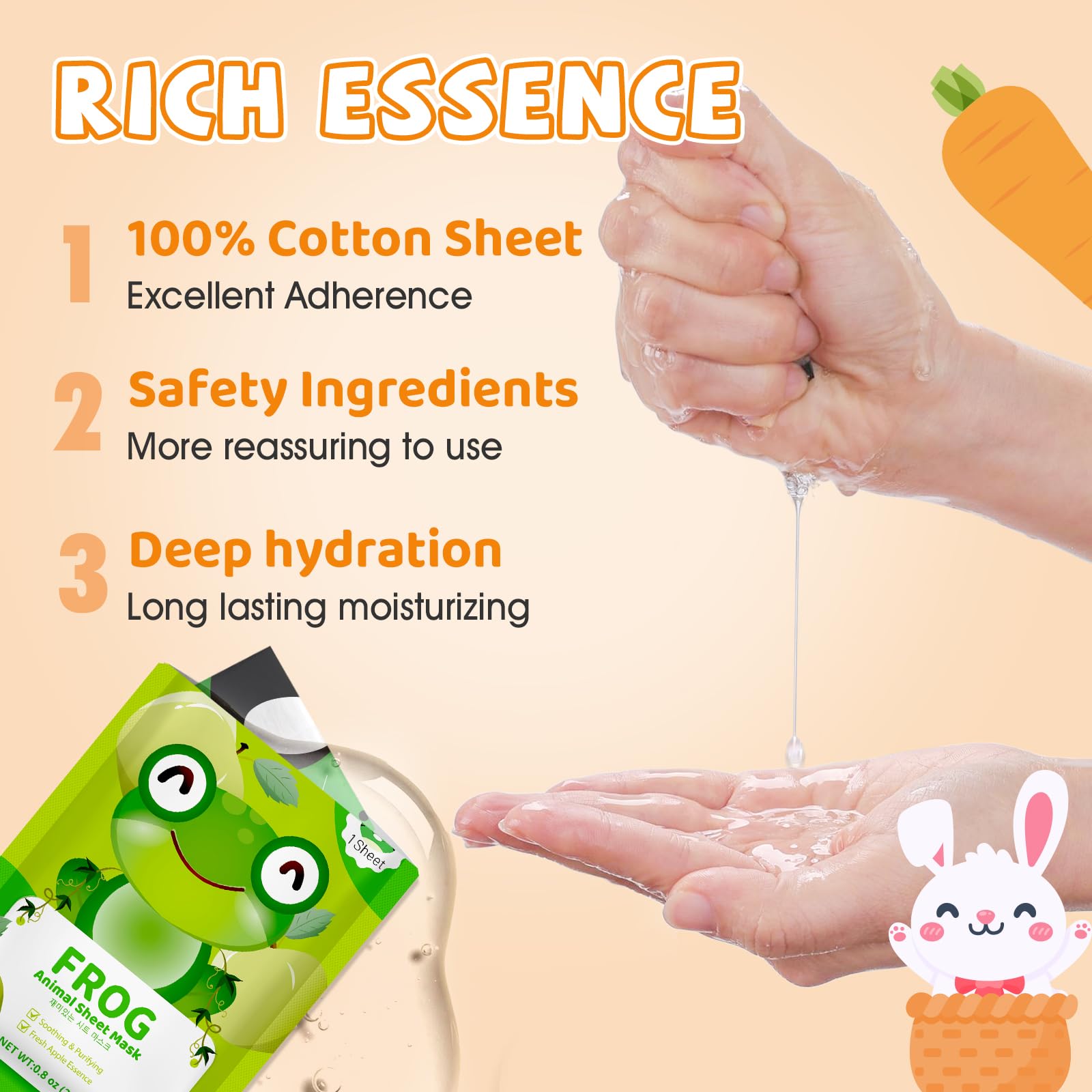 KONEUK deer-pattern mask offers lightweight hydration for fresh skin during busy days