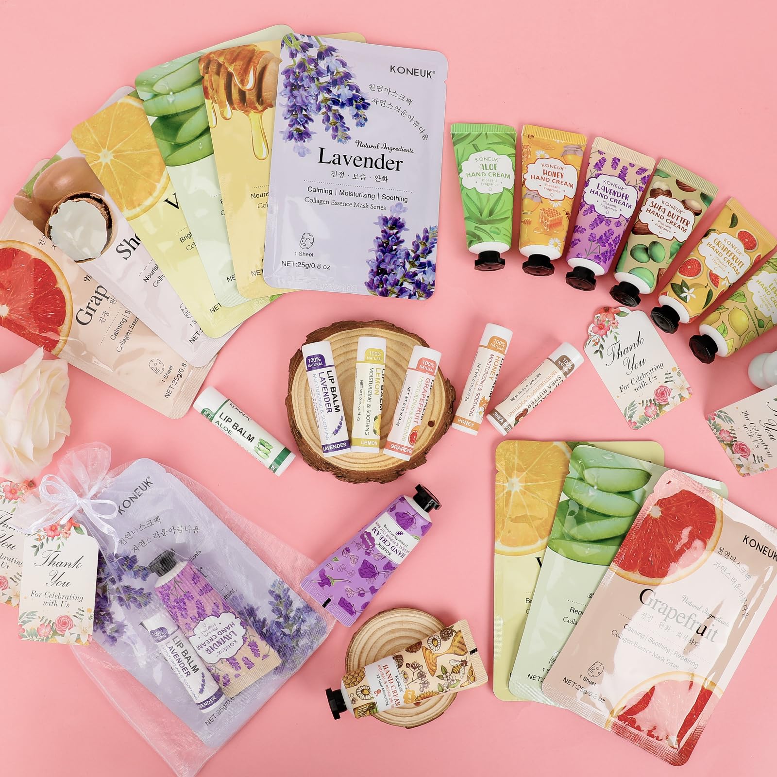 KONEUK festive packaging in vibrant colors for events