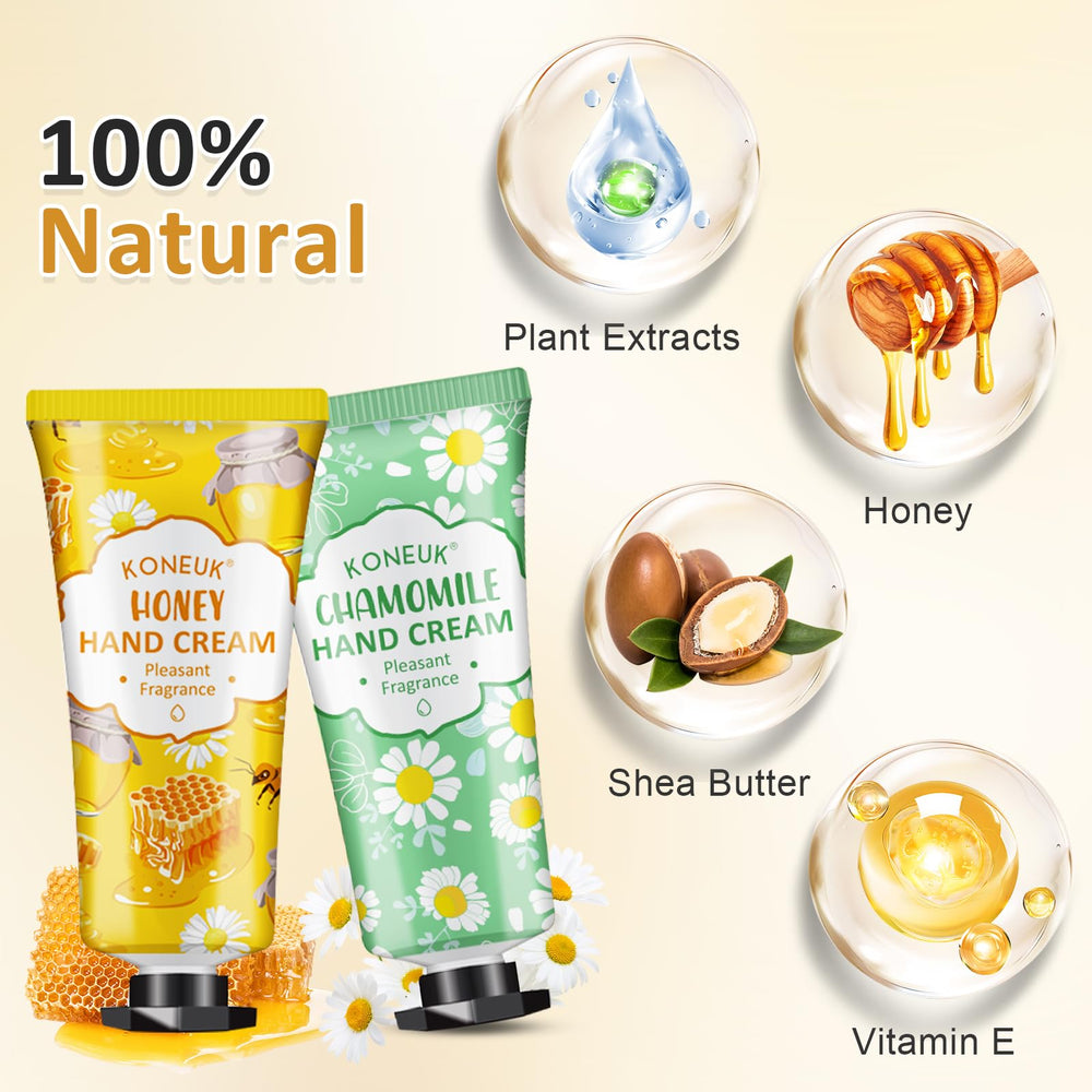 KONEUK hand cream tubes show variety of fragrances for daily use.