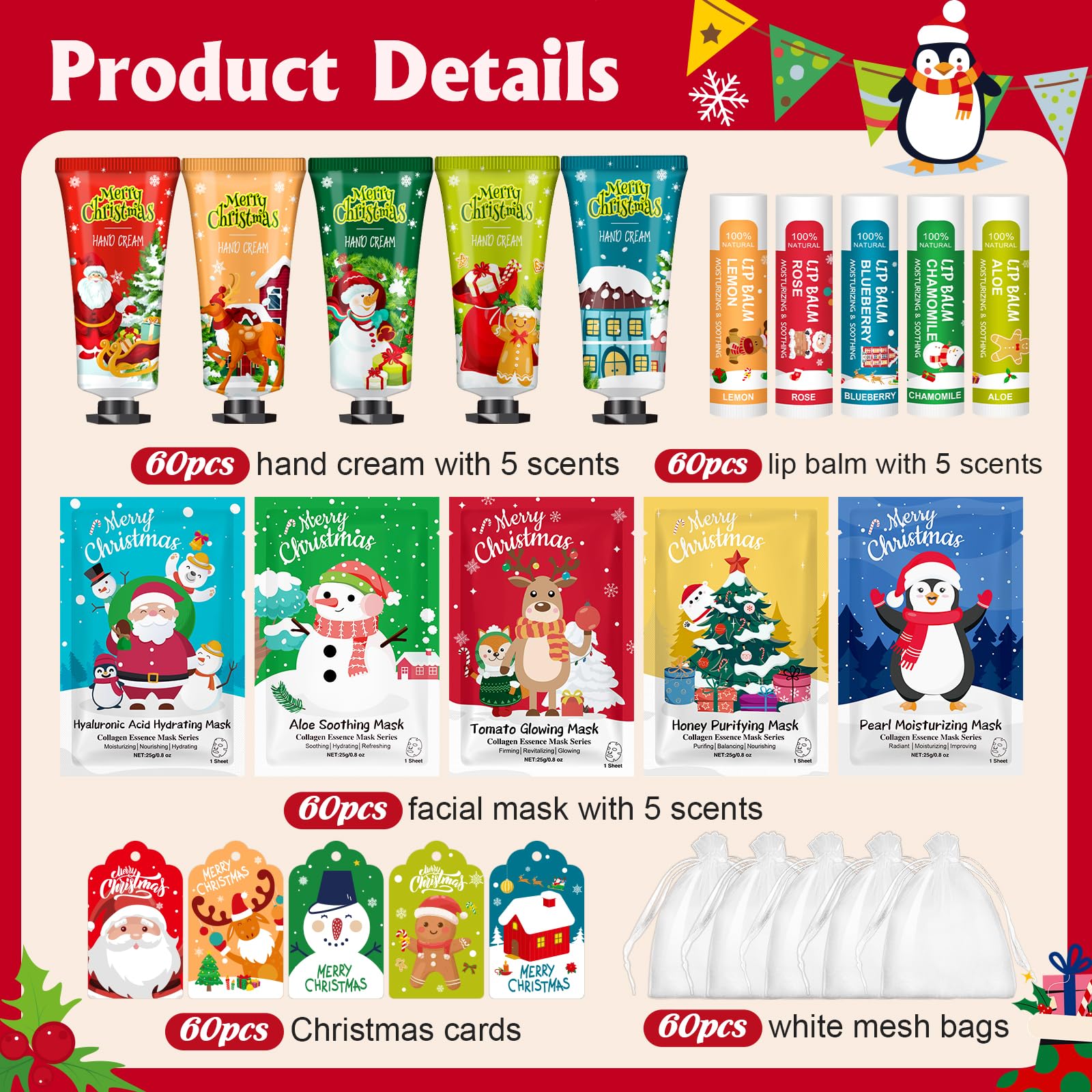 KONEUK hand creams assortment with festive scents offering daily hydration.
