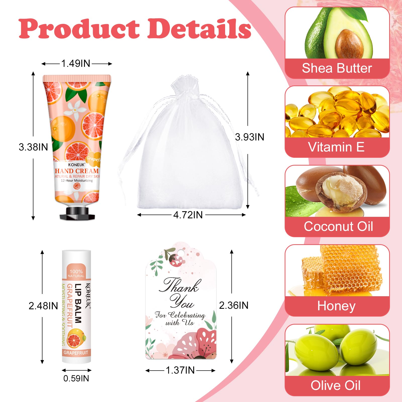 KONEUK organza gift bags for wedding favors and guest gifts