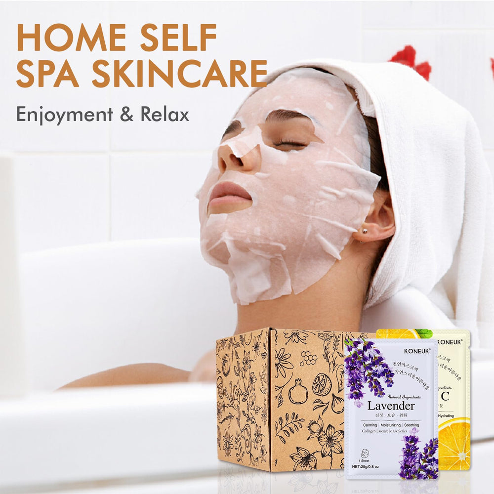 KONEUK calm and color-inspired masks for a relaxing at-home ritual