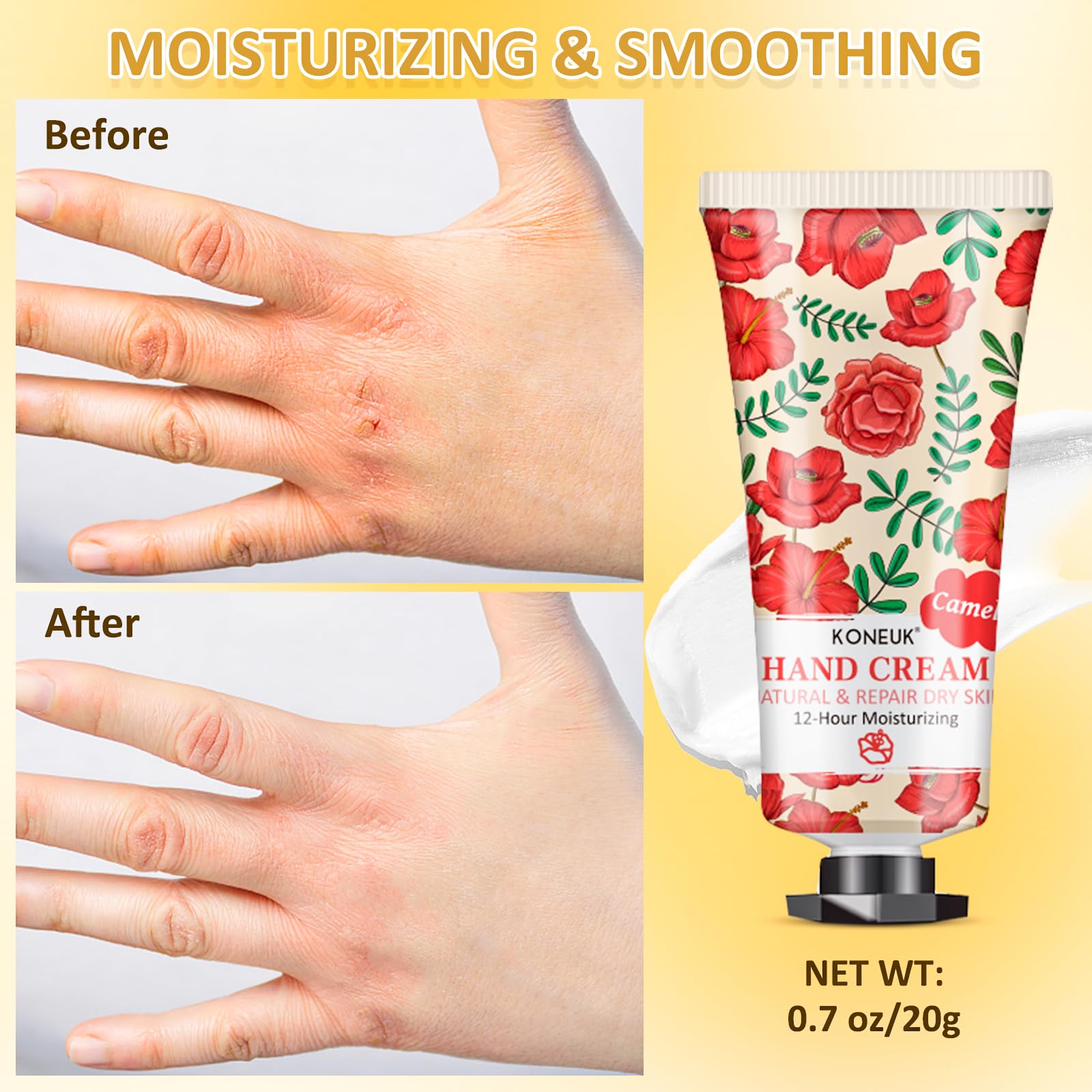 KONEUK shea butter vitamin E hand cream nourishes dry skin