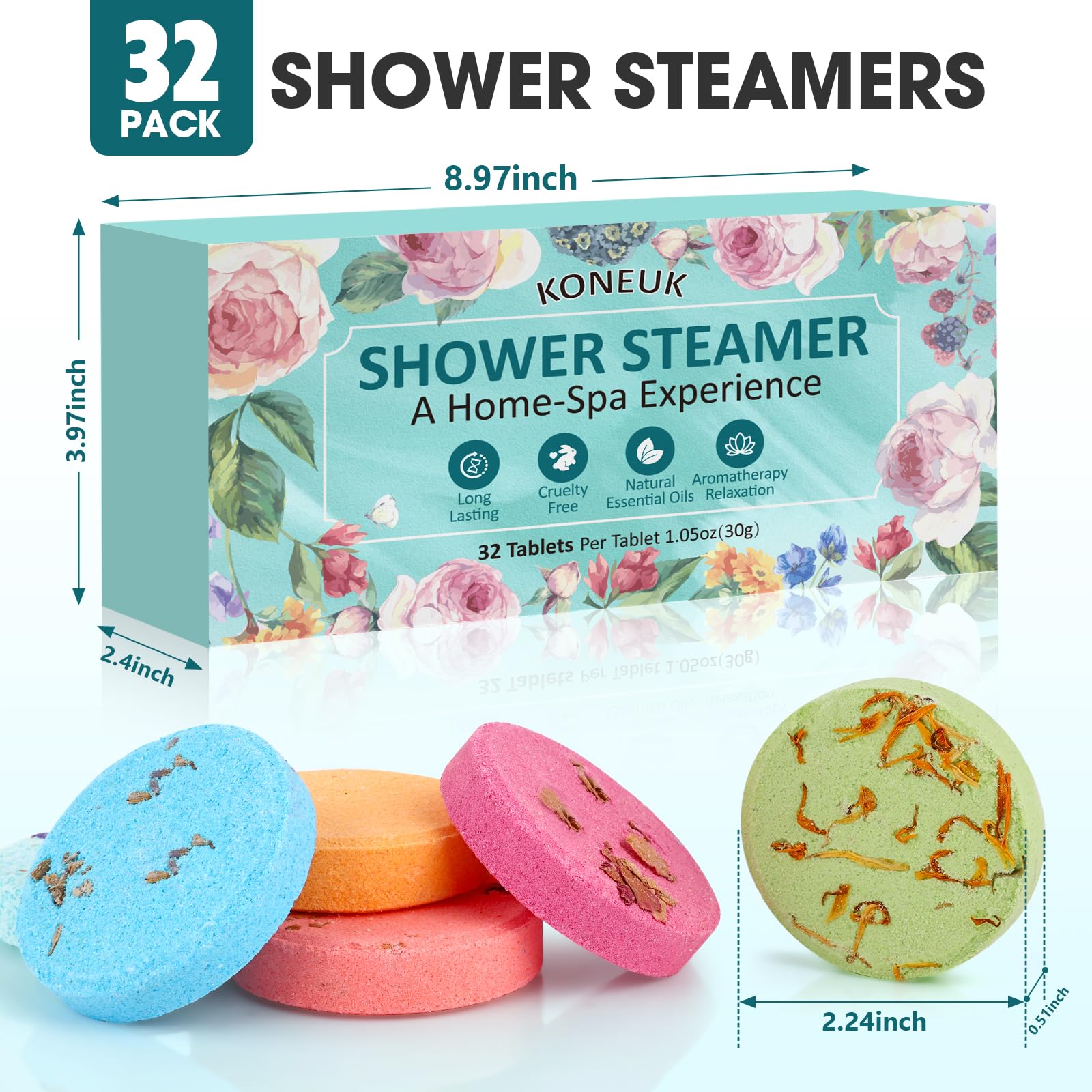 KONEUK gift collection shower steamers ideal for self care gifts