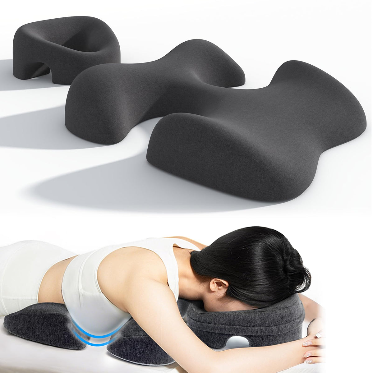 KONOVOLY breast pillow ergonomic curve provides chest support