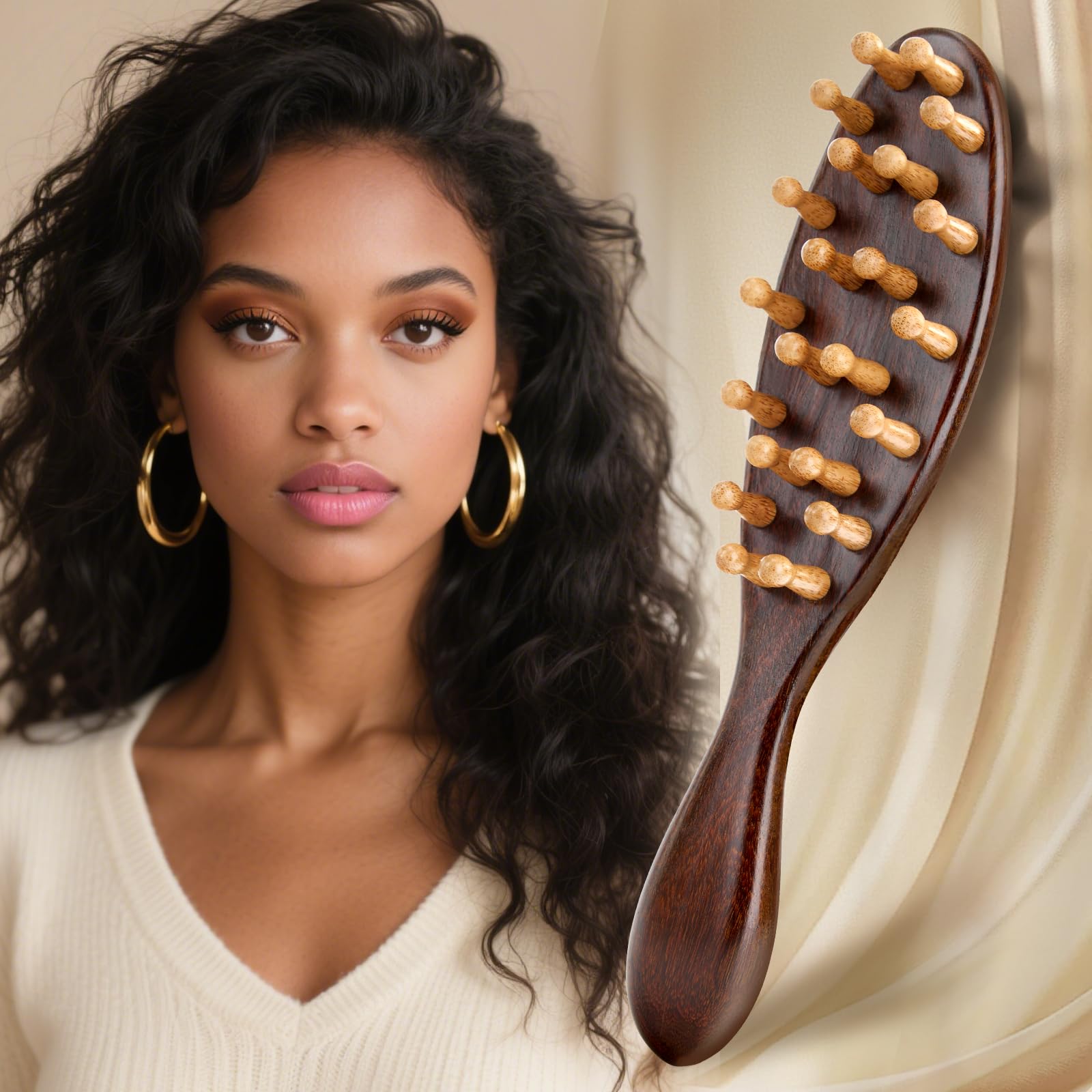 KONOVOLY sandalwood locs brush gua-sha-skin-care compatibility for scalp care.