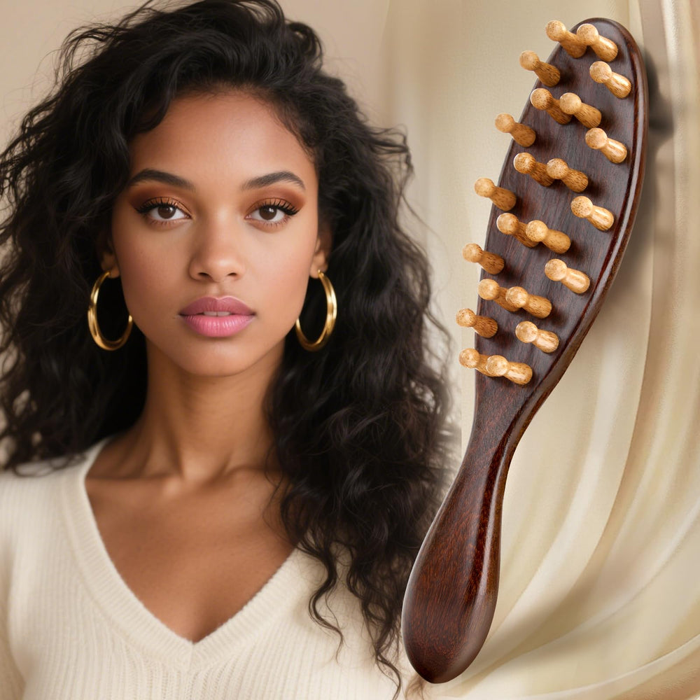KONOVOLY sandalwood locs brush gua-sha-skin-care compatibility for scalp care.