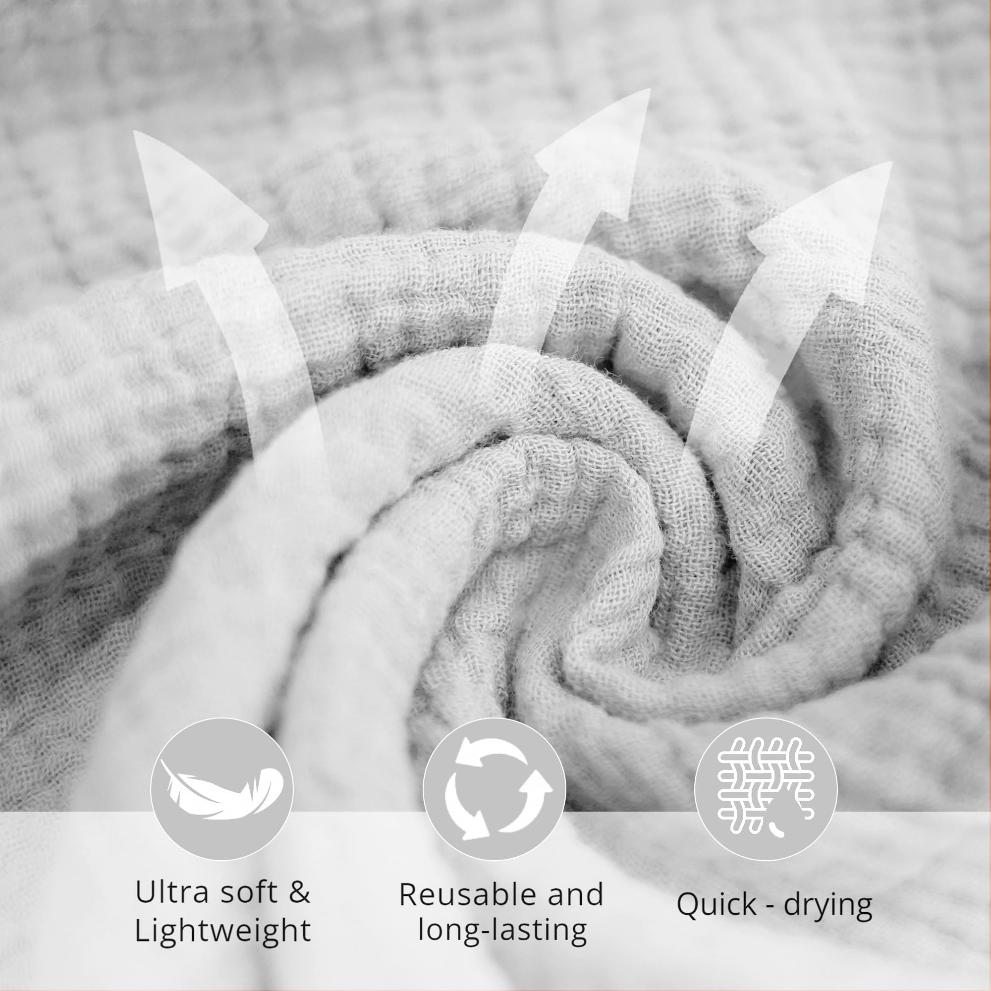 Konssy 11x11 inch towels in action during daily cleansing and makeup removal.