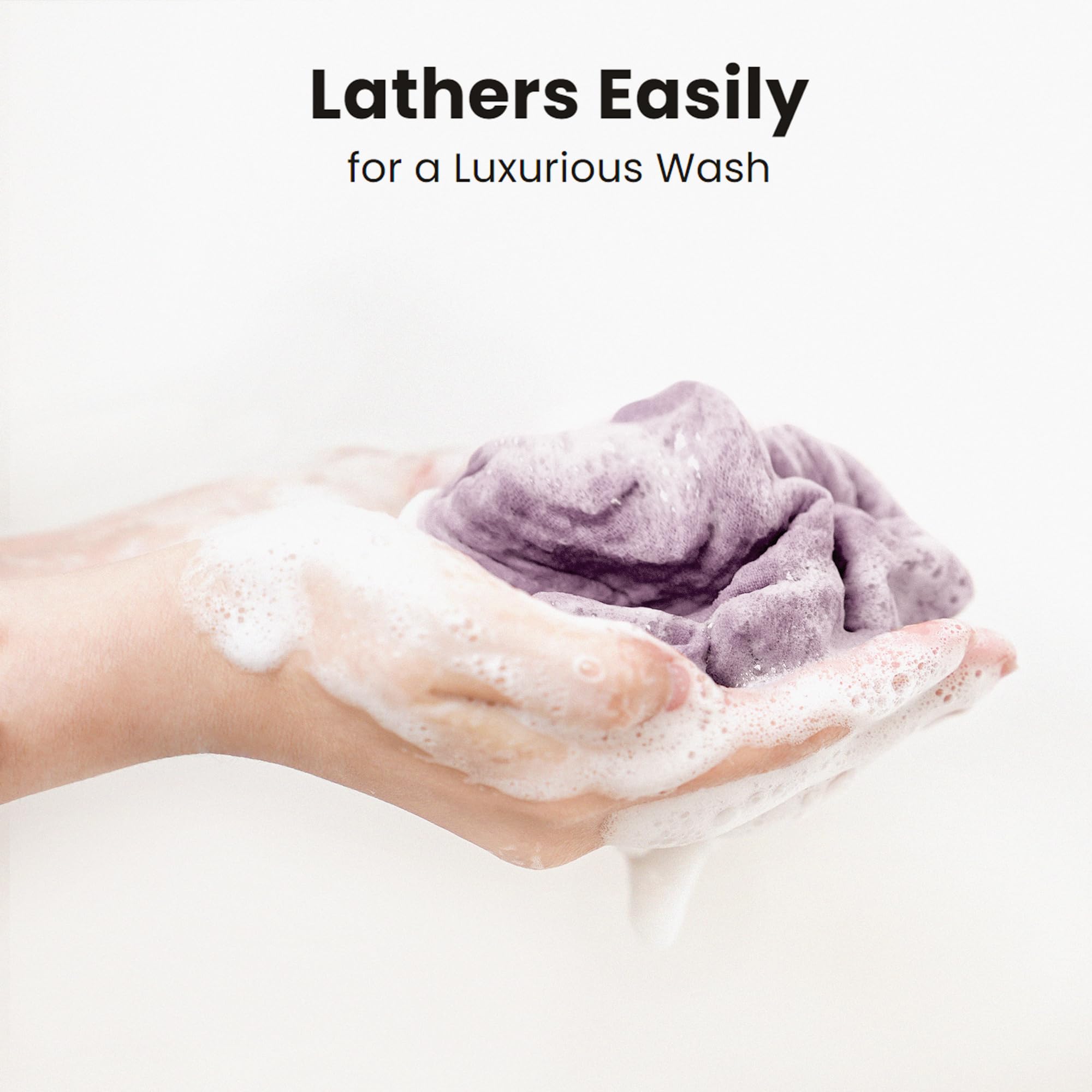 Konssy face cloths with hanging loop for quick air-dry.