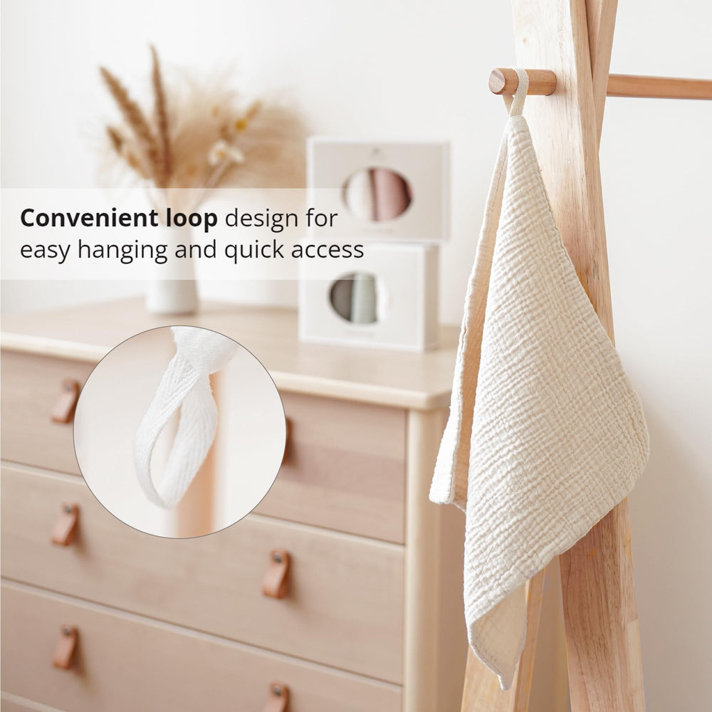 Konssy reusable wash cloths emphasizing eco-friendly, long-lasting comfort.