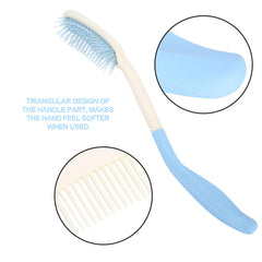 KooingTech long handle brush grip close-up highlighting non-slip surface for secure use.