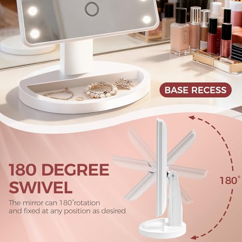 KOOKIN travel-friendly mirror compact size fits in bags