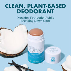 Kopari deodorant being applied with a smooth glide for comfortable underarms.