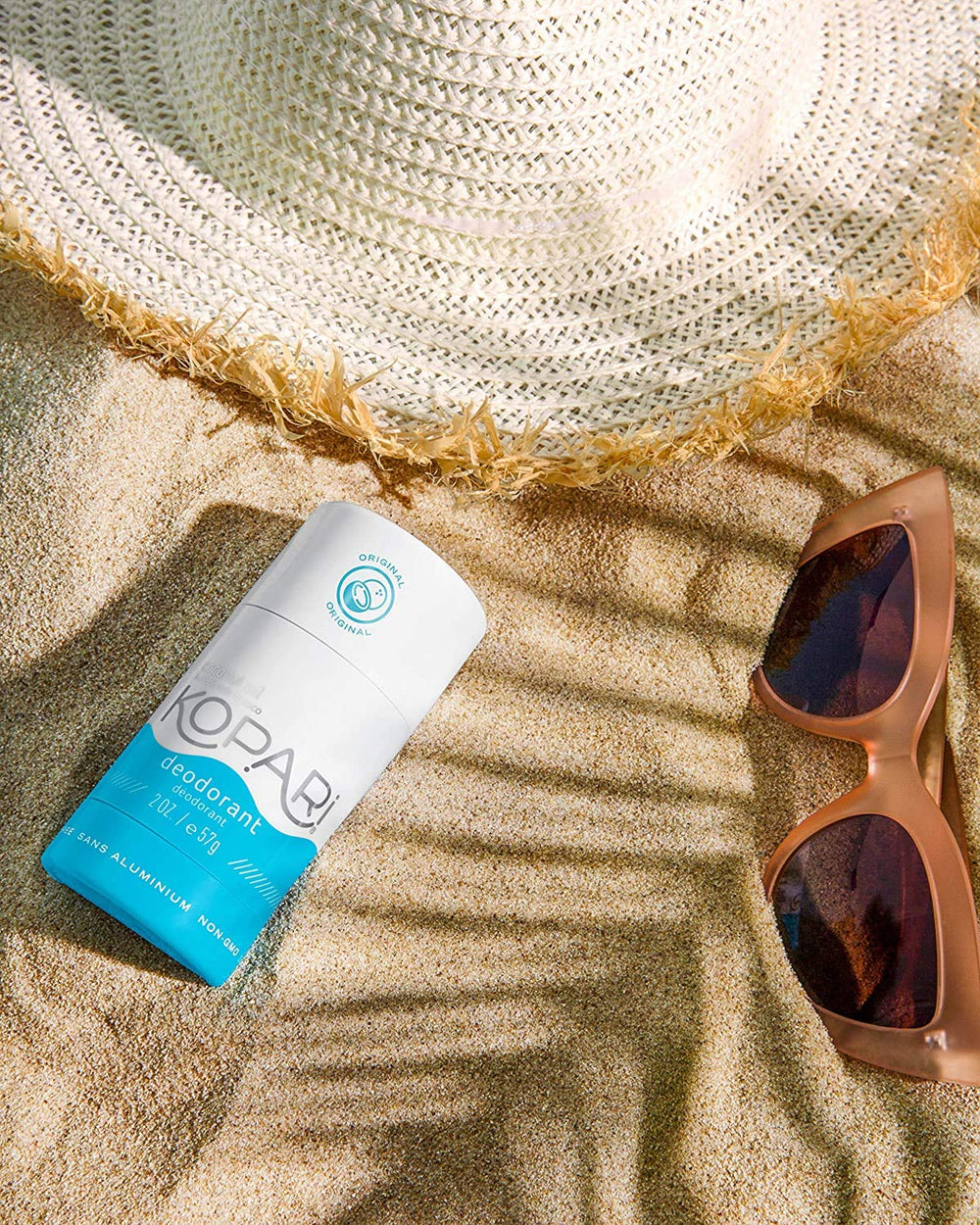 Kopari clear formula dries evenly without leaving residue on skin.