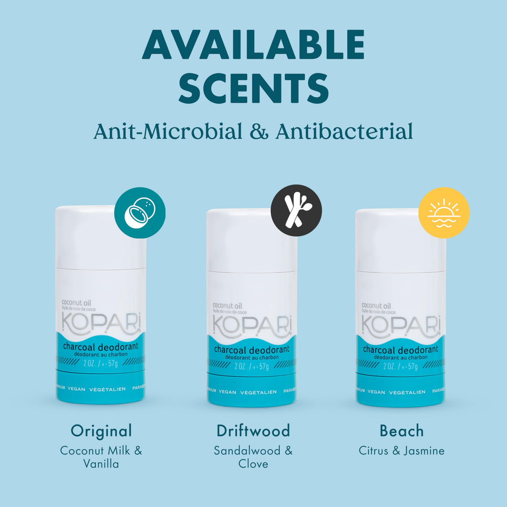 Kopari offers all-day sweat and odor protection with a natural approach.