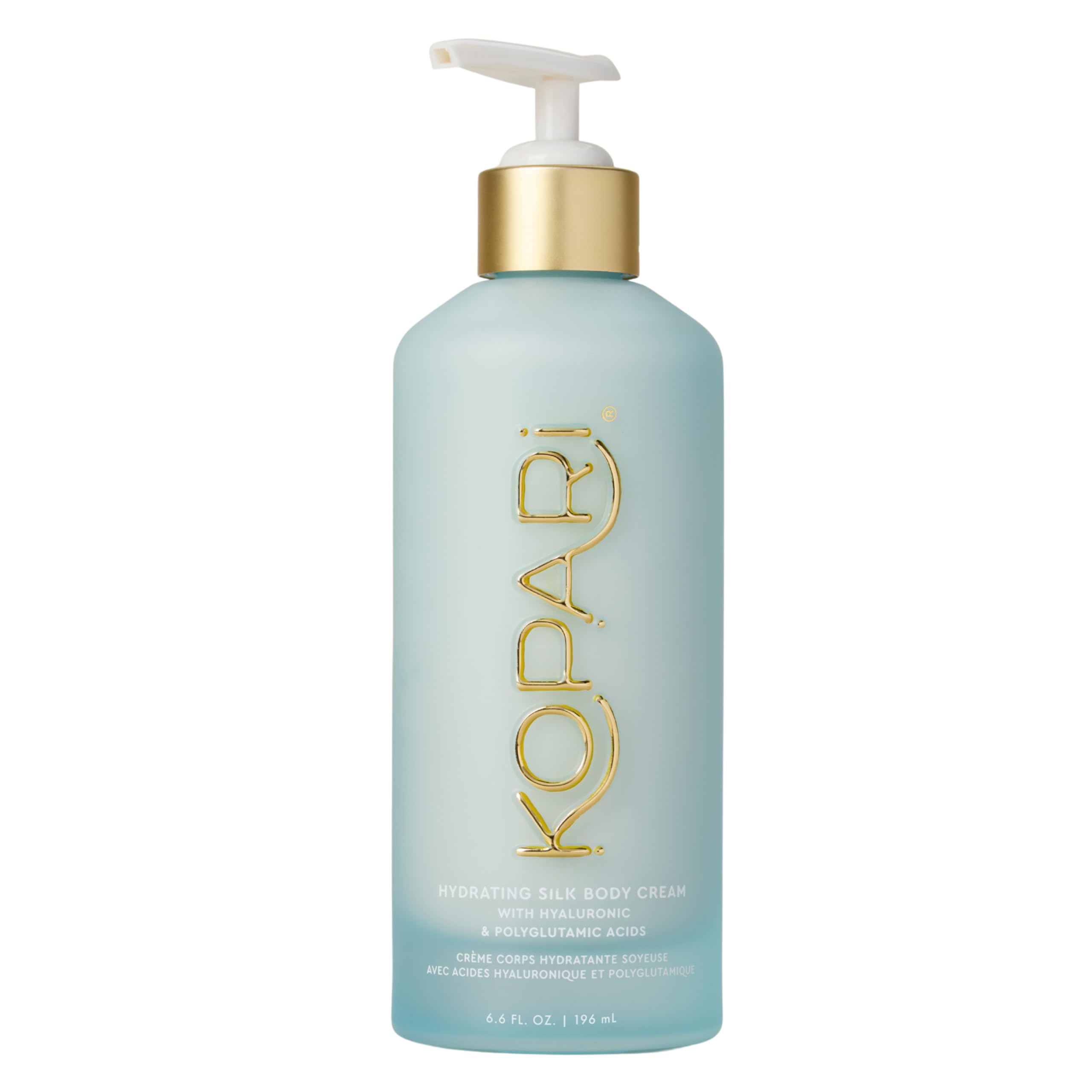 Kopari Hydrating Silk Body Cream jar close-up showing silky, rich texture for dry skin hydration