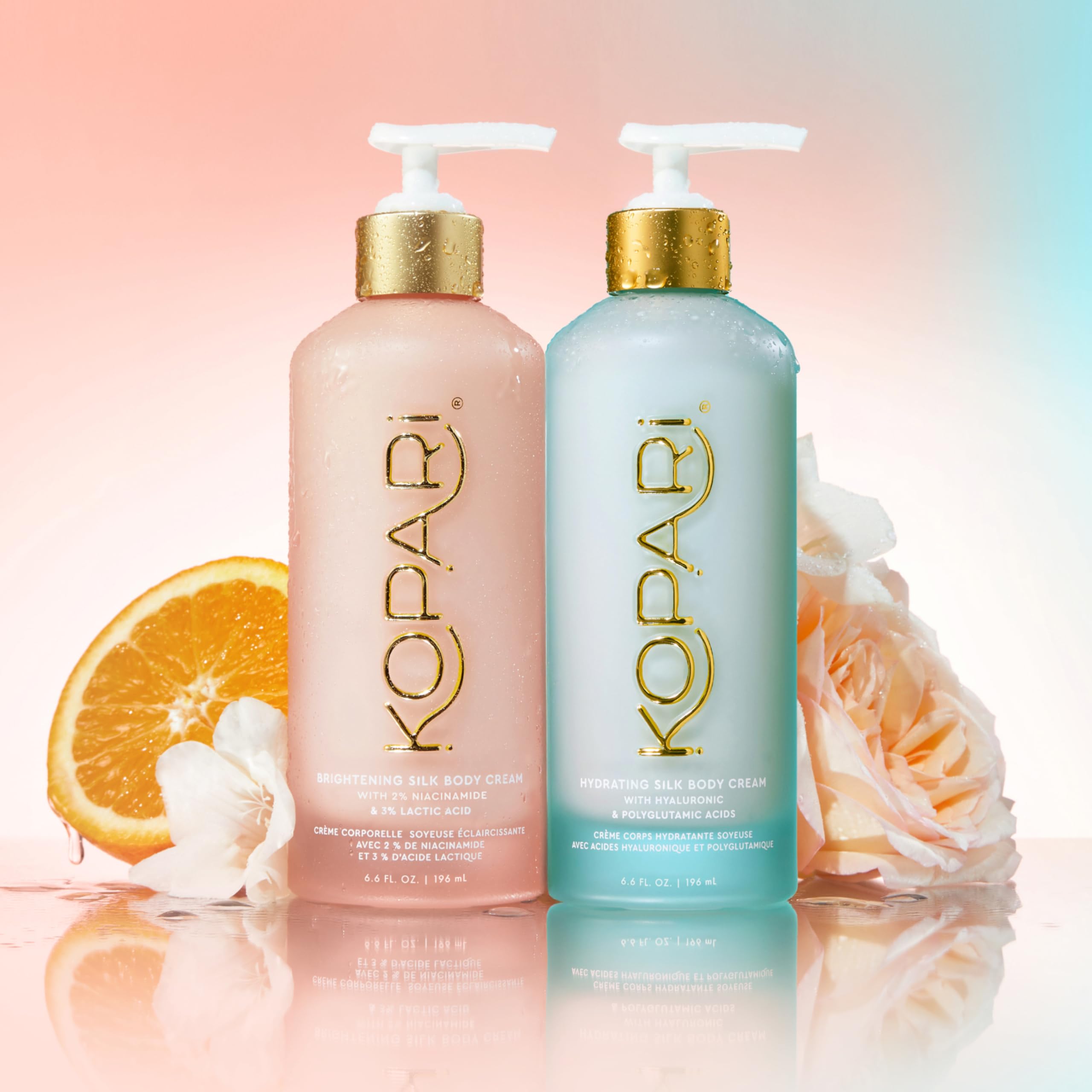Kopari Hydrating Silk Body Cream on shelf, part of a self-care routine