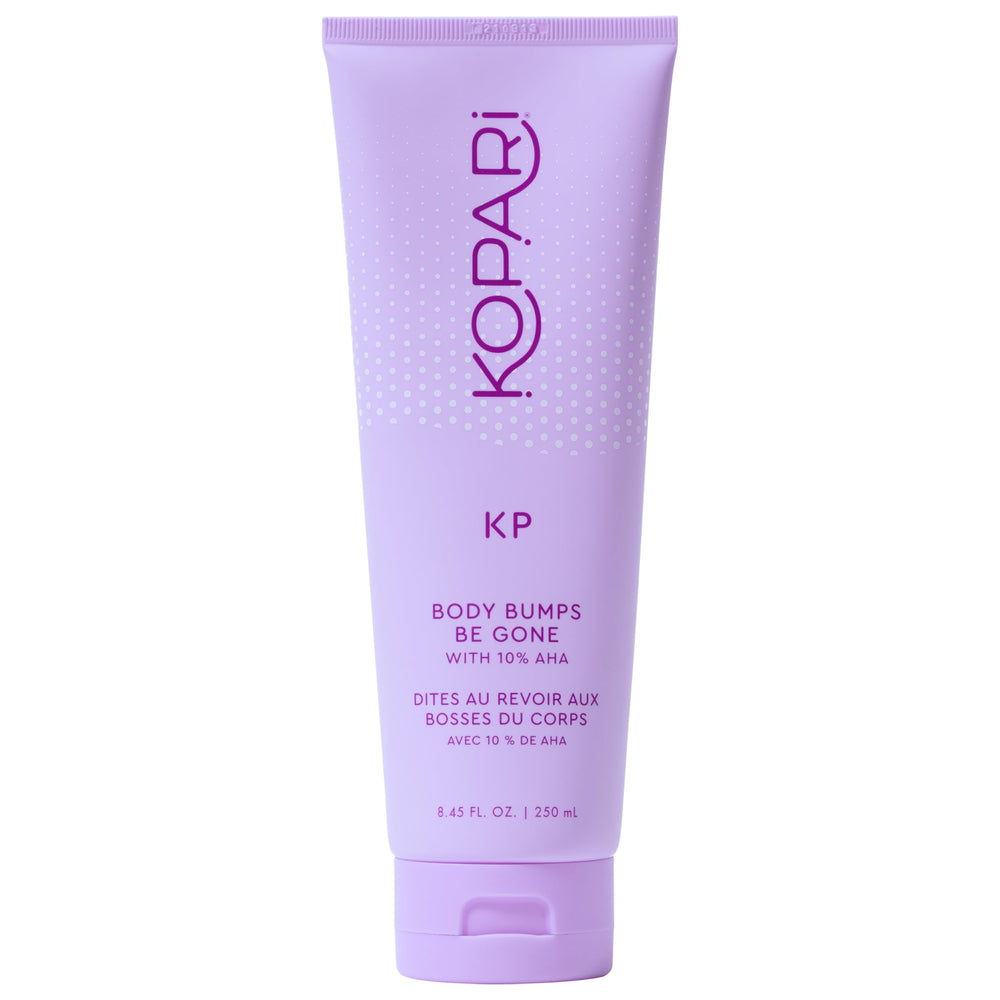 Kopari KP Body Bumps Be Gone scrub tube front view for smoother skin