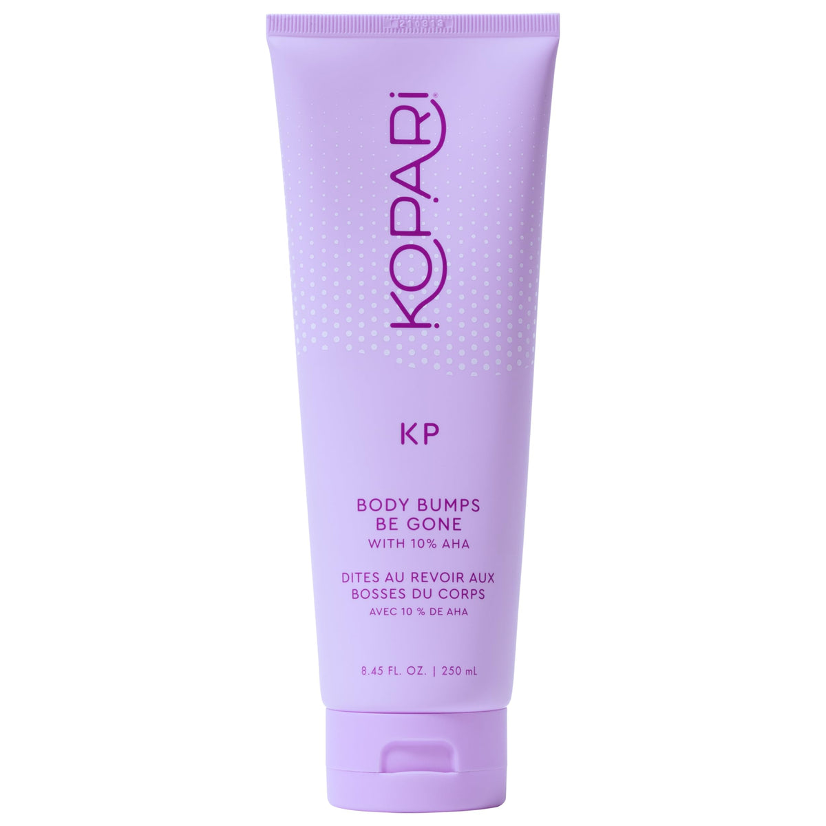 Kopari KP Body Bumps Be Gone scrub tube front view for smoother skin