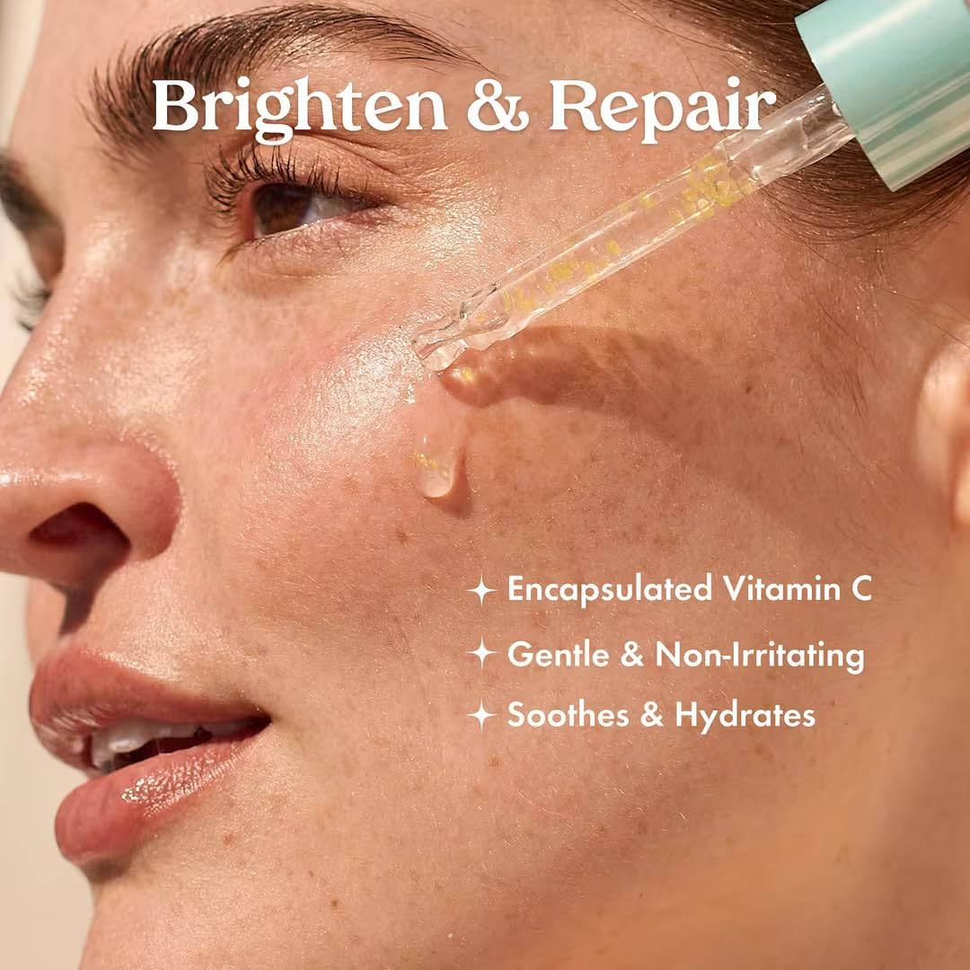 Kopari Star Bright serum under makeup demonstrates seamless layering for a smooth finish.
