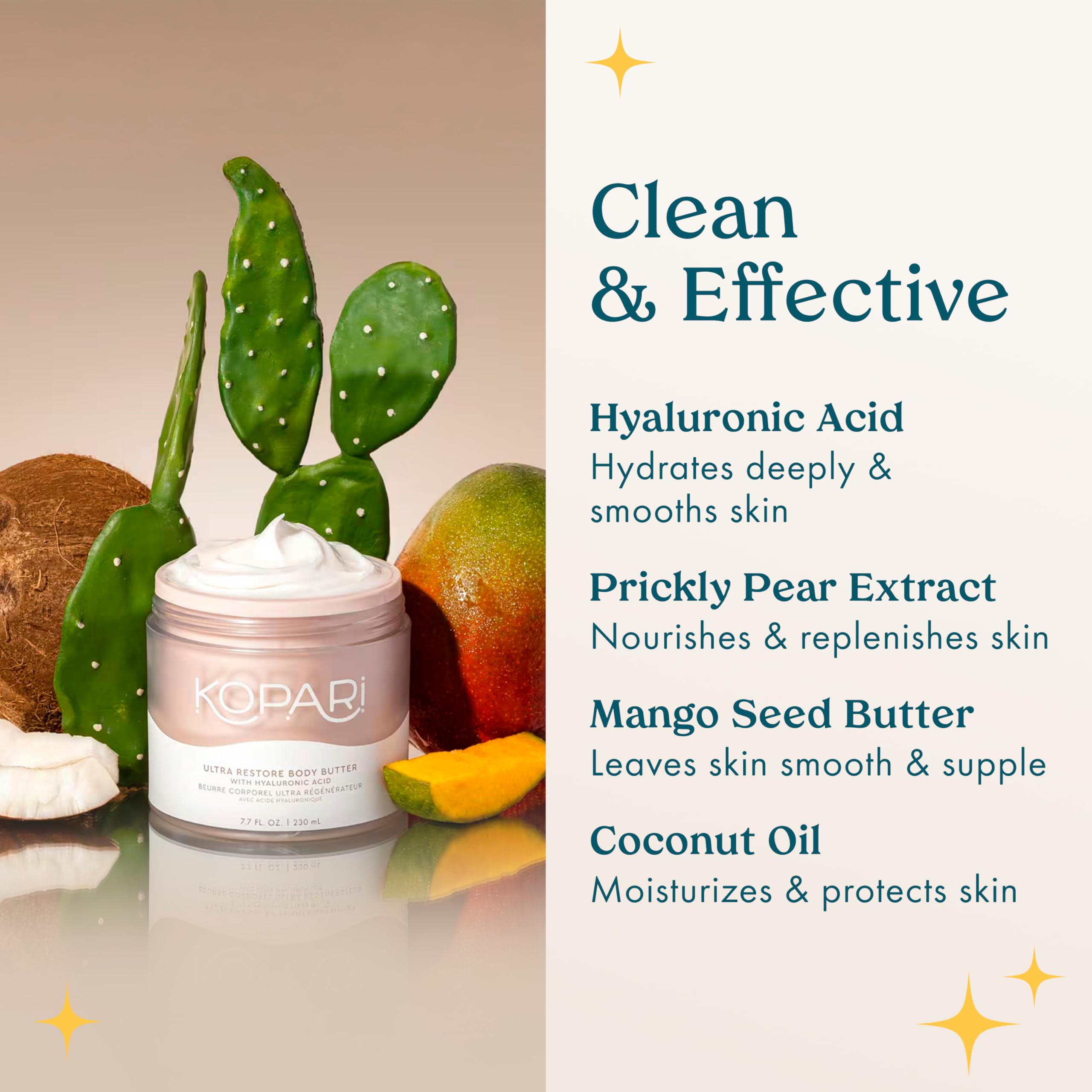 Kopari Ultra Restore Butter coconut scent evokes tropical relaxation