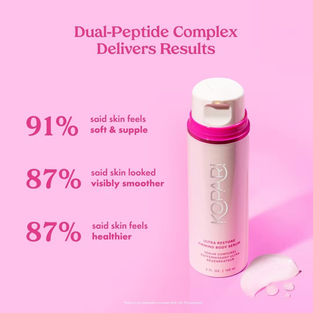 Kopari Ultra Restore serum scent: nectarine and green tea for a refreshing routine.