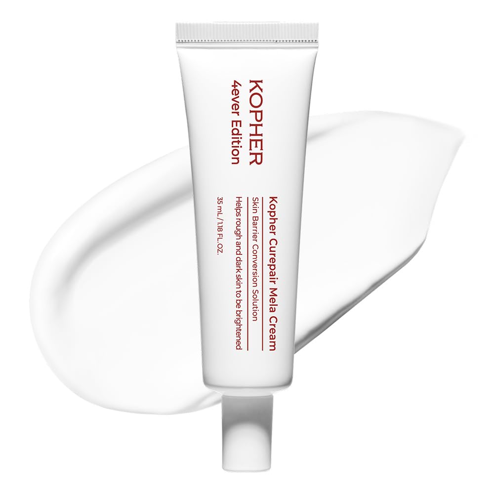 Kopher Curepair Mela Cream 4ever Edition packaging highlighting soothing, barrier-strengthening care.