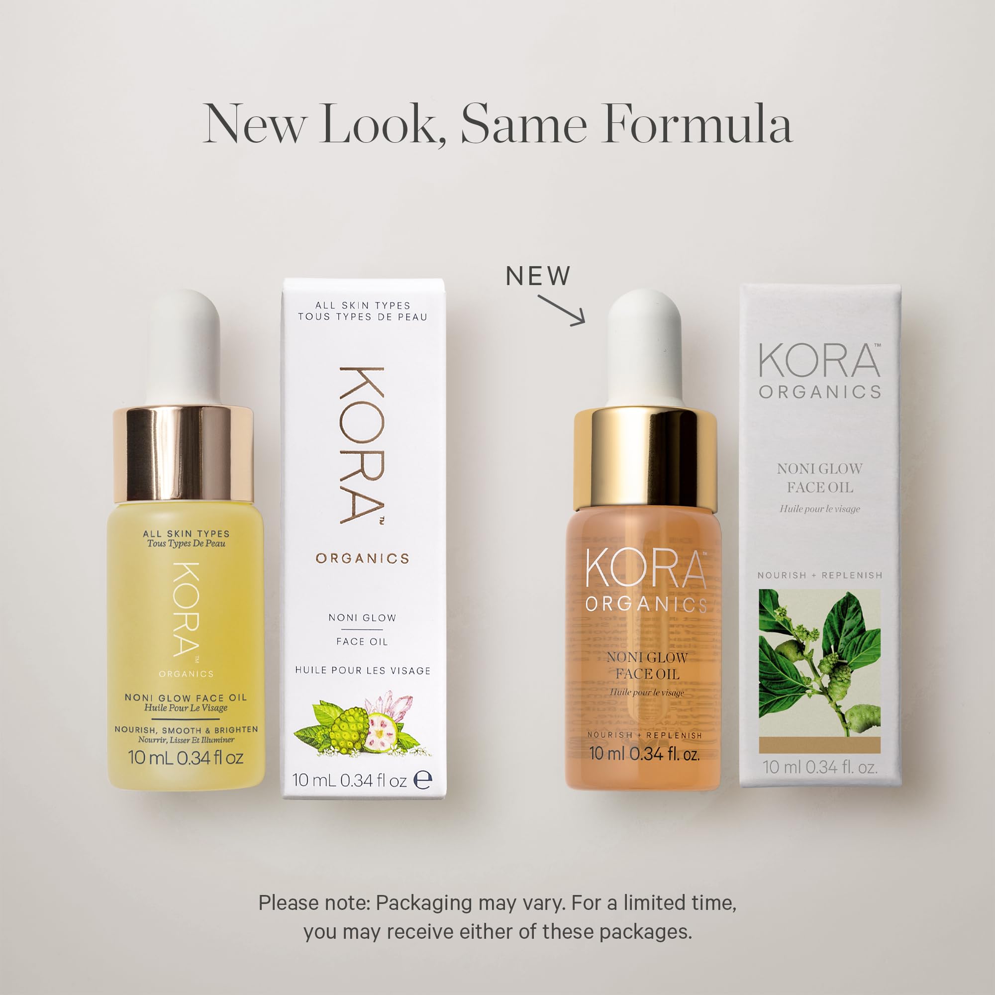 KORA Organics Noni Glow oil with rosehip image highlighting brightening skin rituals