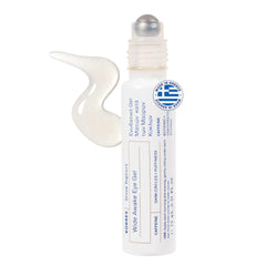 KORRES eye gel serum bottle delivering cooling hydration