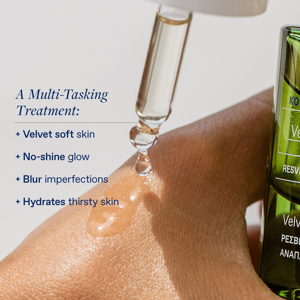 KORRES Santorini Grape Serum dropper close-up for precise application.