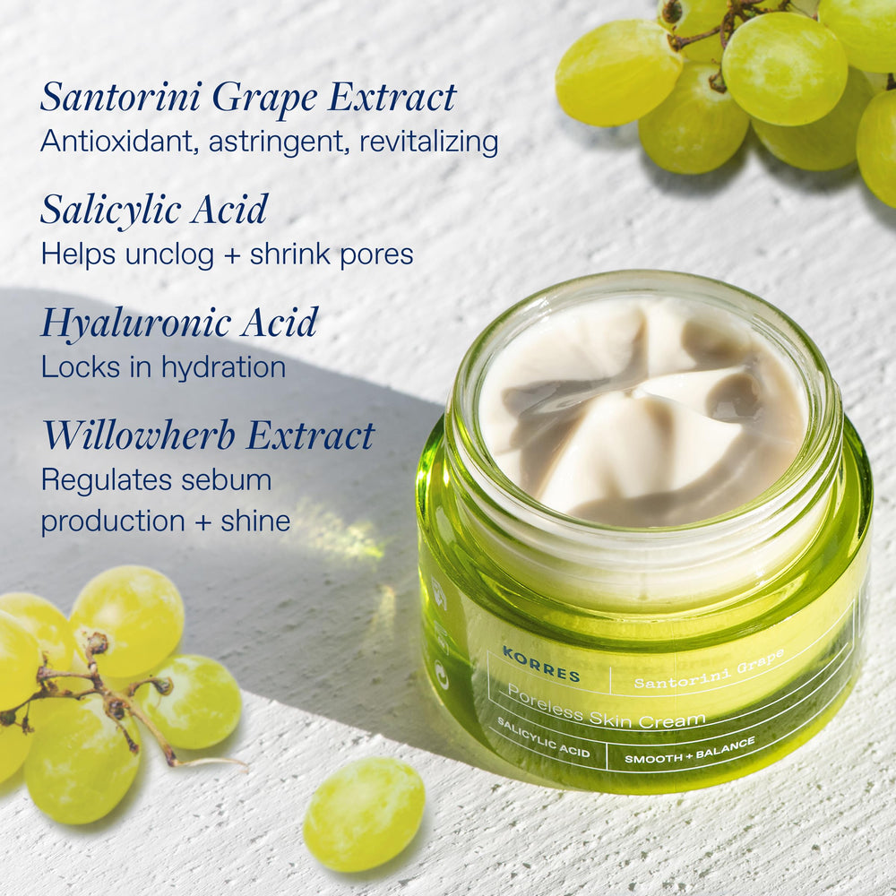 KORRES Willowherb extract indicating shine balance