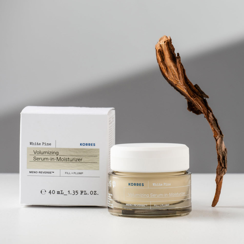 KORRES White Pine Meno-Reverse whipped texture delivers lightweight hydration