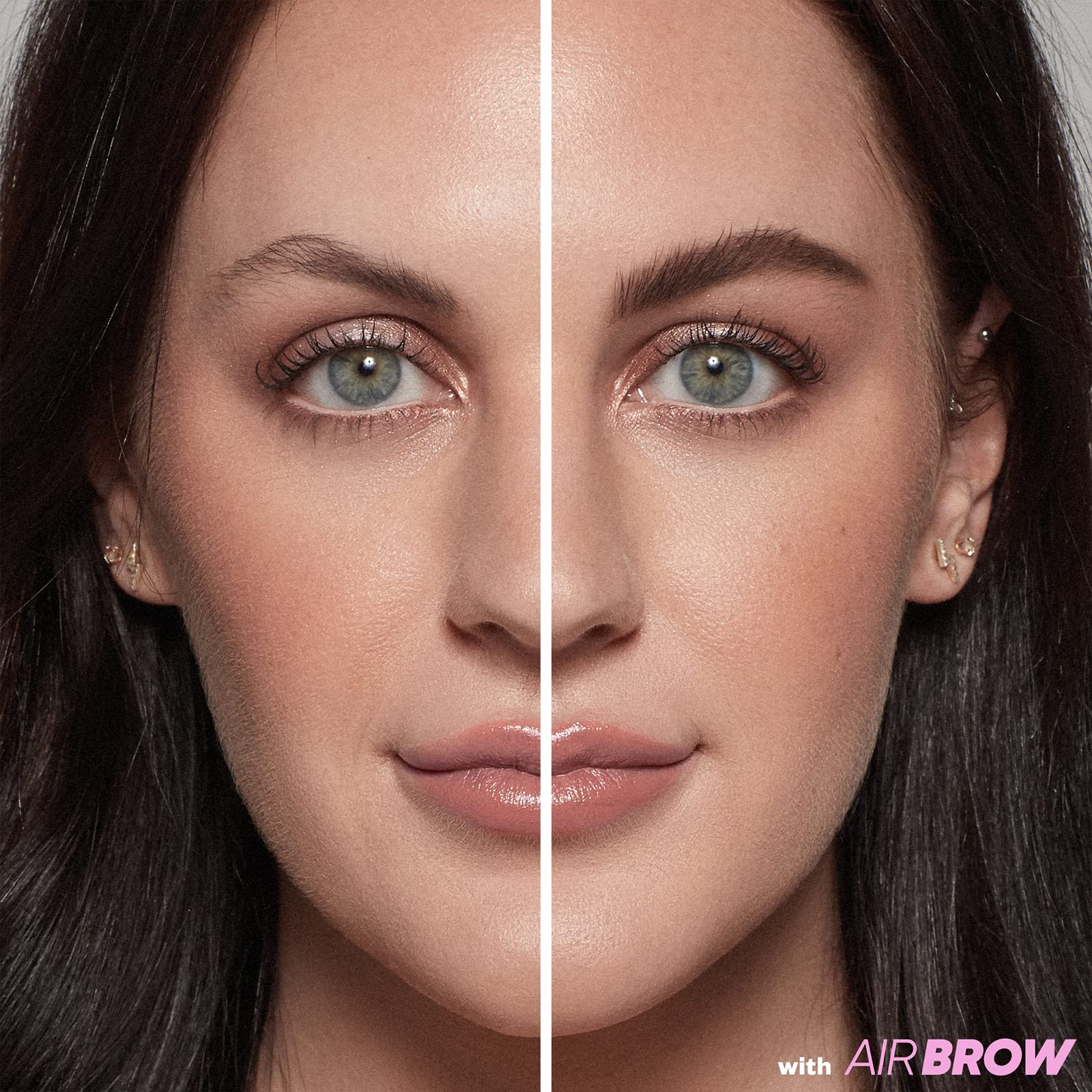 Kosas Air Brow feathered brows look with soft, flexible hold.