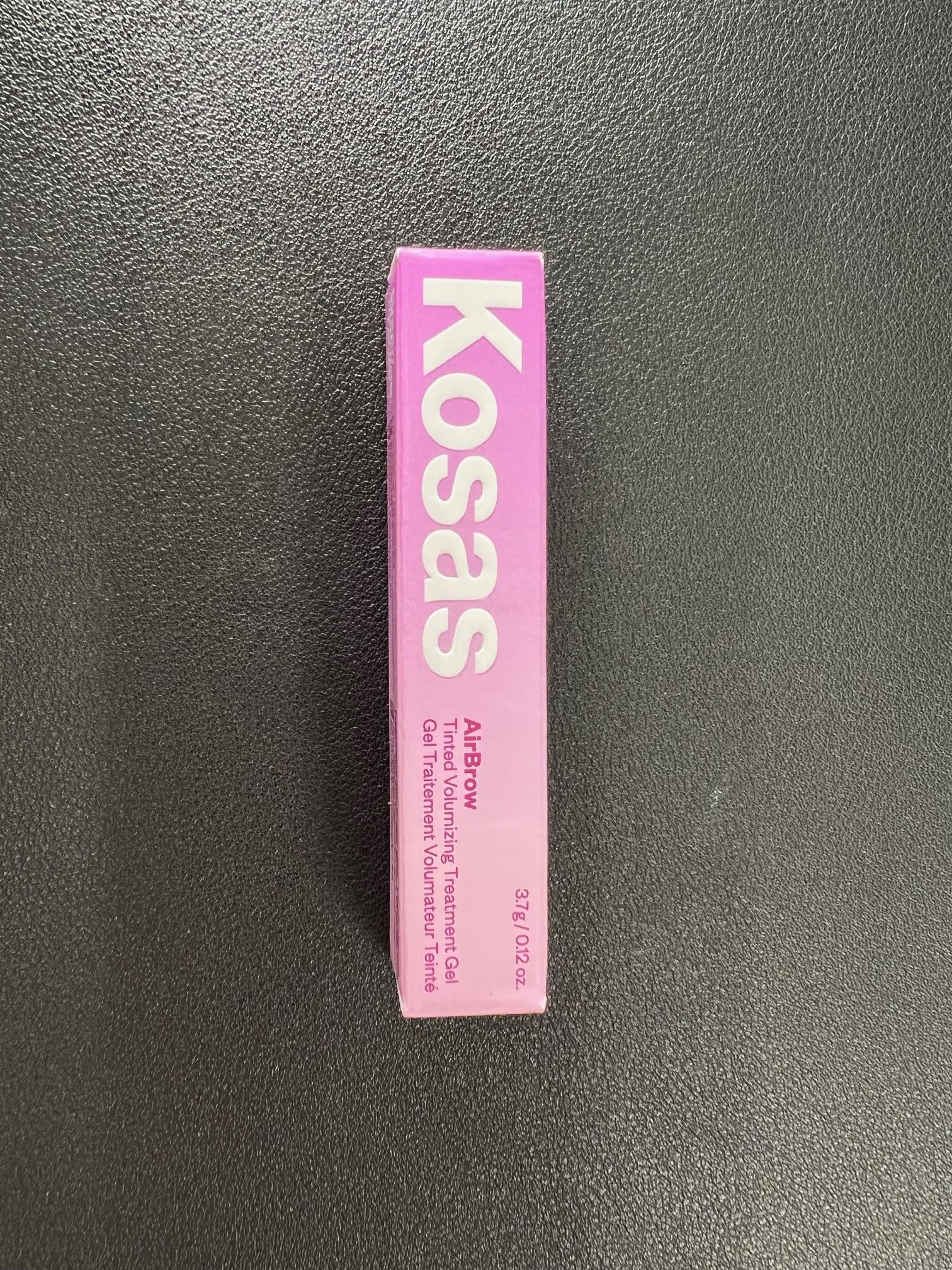 Kosas Air Brow natural finish on brow with dimensional shine