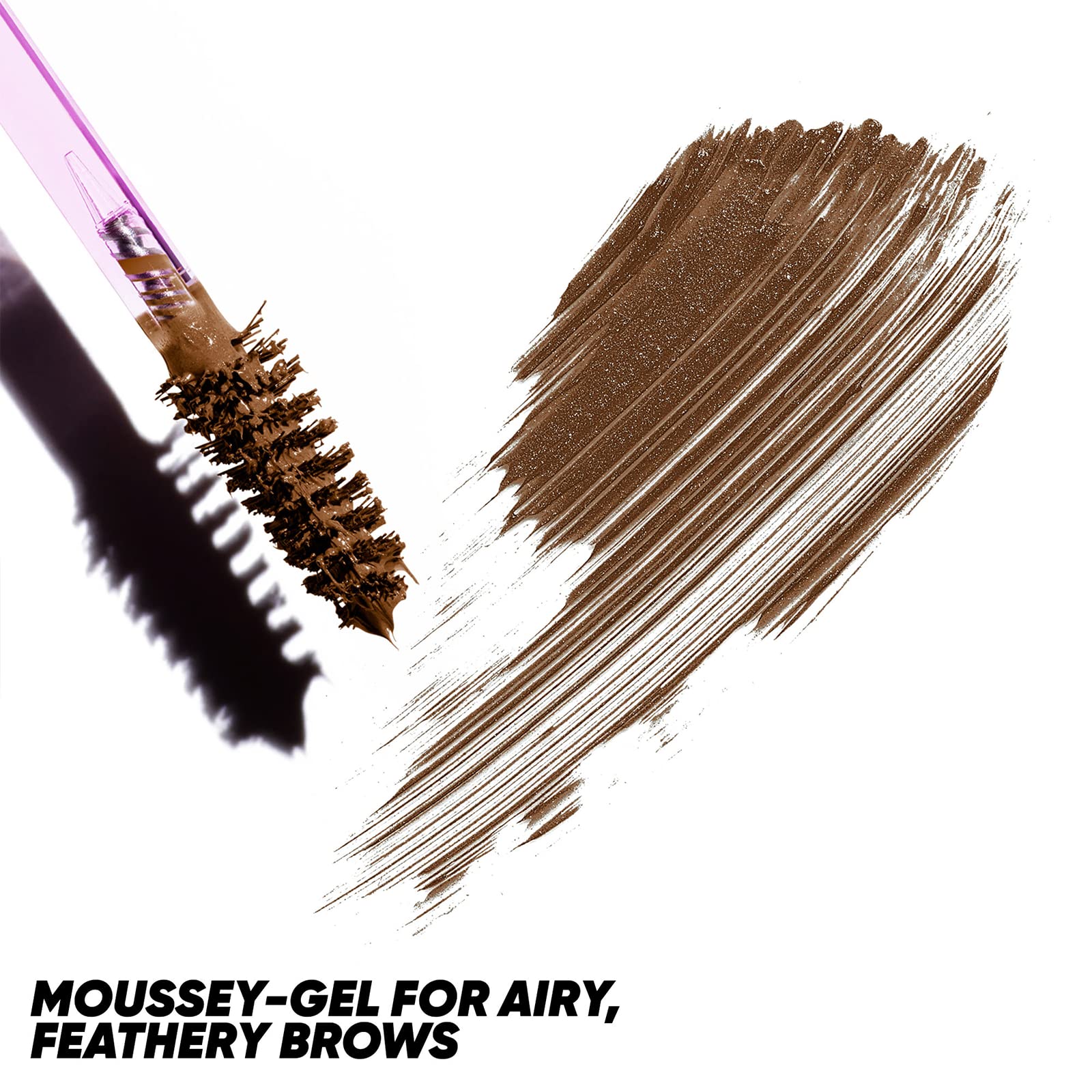 Kosas Air Brow Swatches in Medium Chocolate Brown showing true color