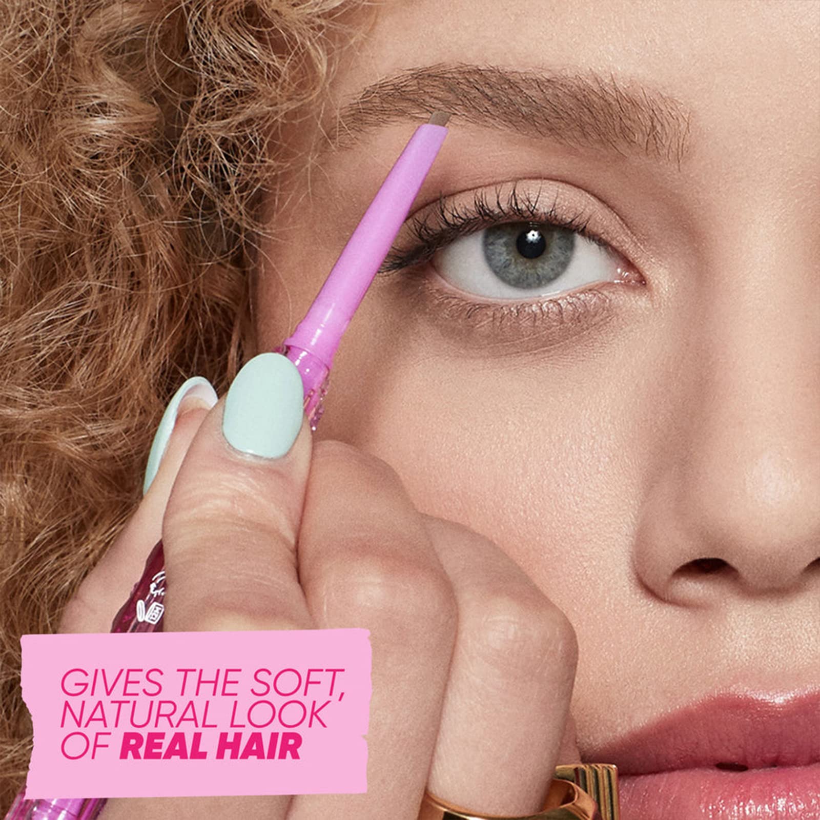 Kosas Brow Pop spoolie end for flawless blending and shaping