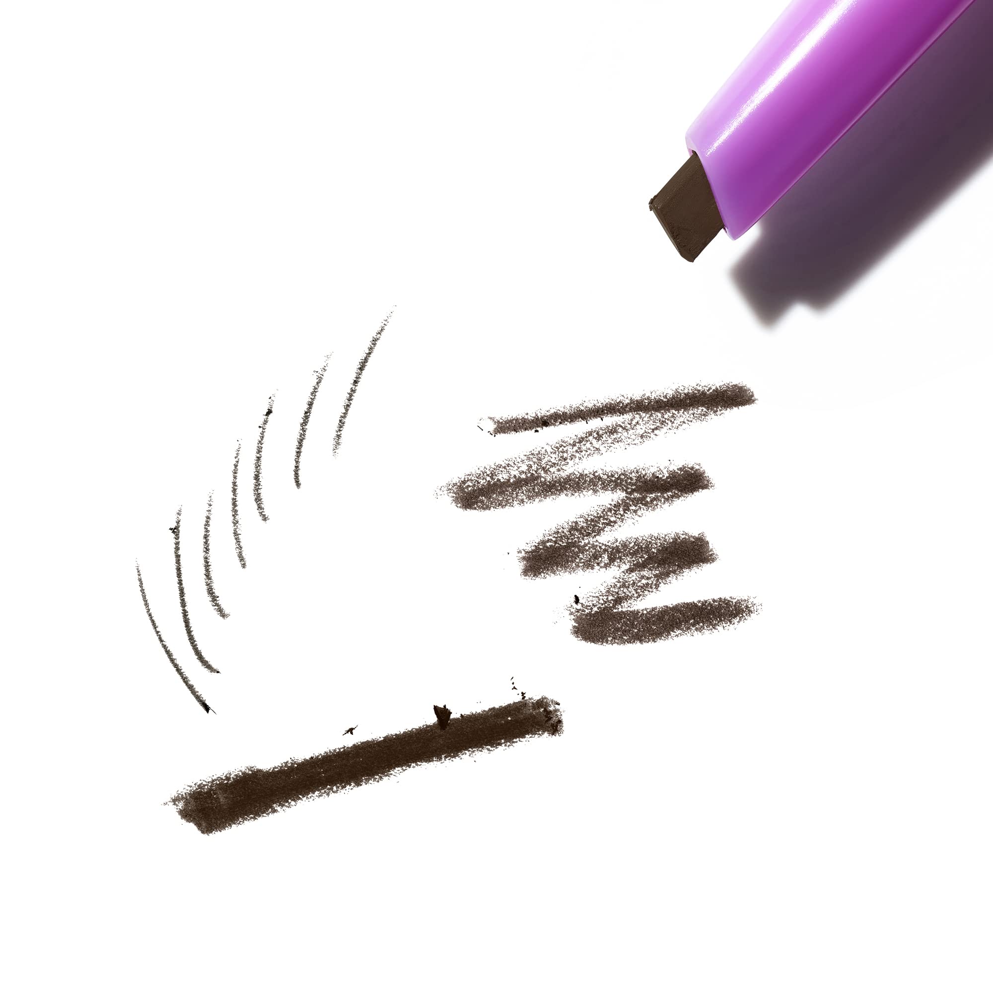 Kosas Brow Pop thin-side strokes provide precise feathered definition