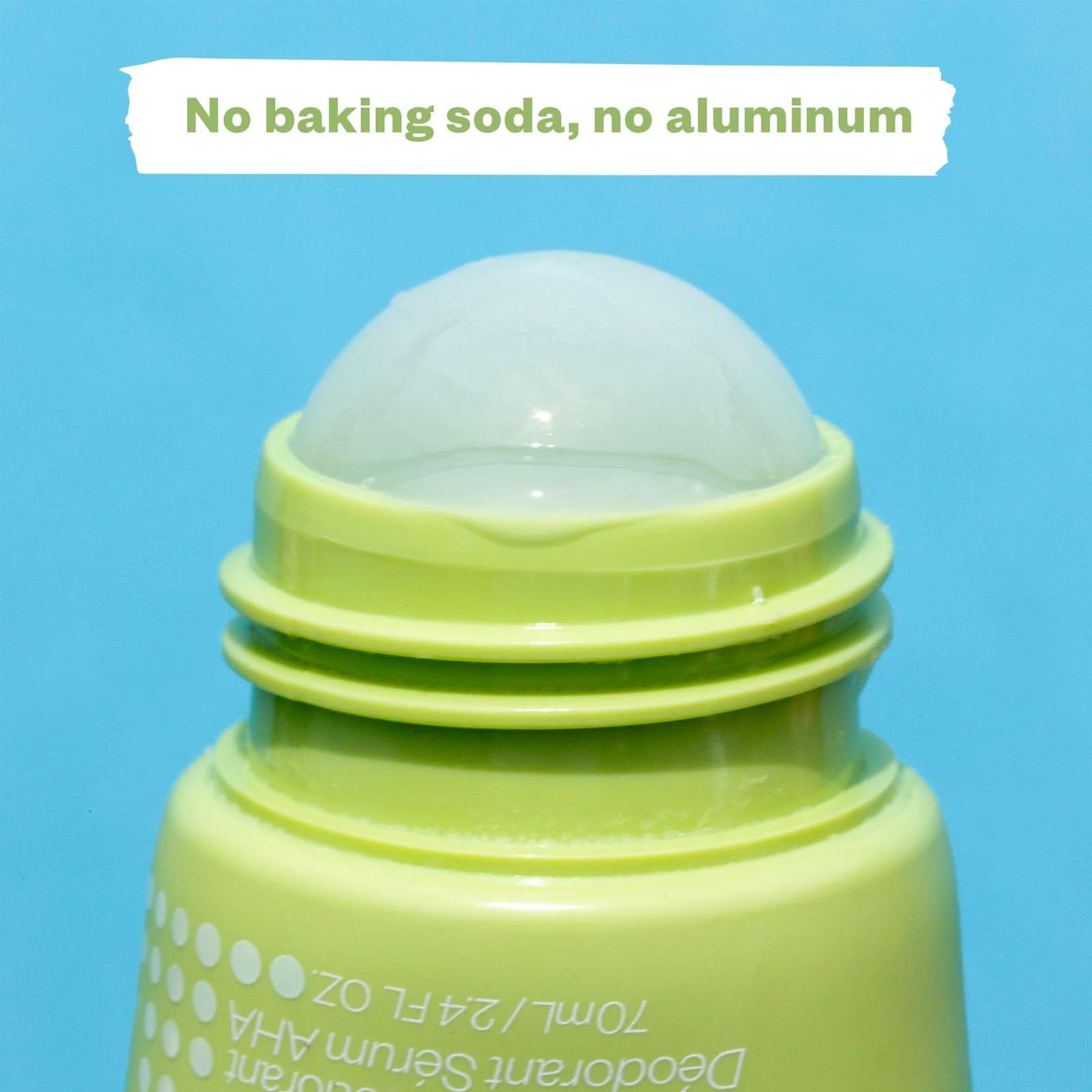 Kosas Chemistry Deodorant skin application closeup conveys comfortable, non-staining protection.