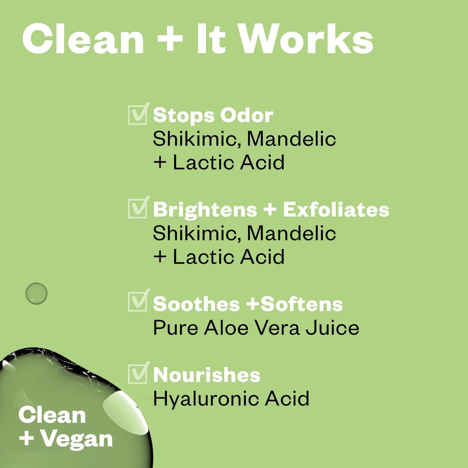 Kosas Chemistry Deodorant label closeup highlighting a clean, fragrance-free formulation.