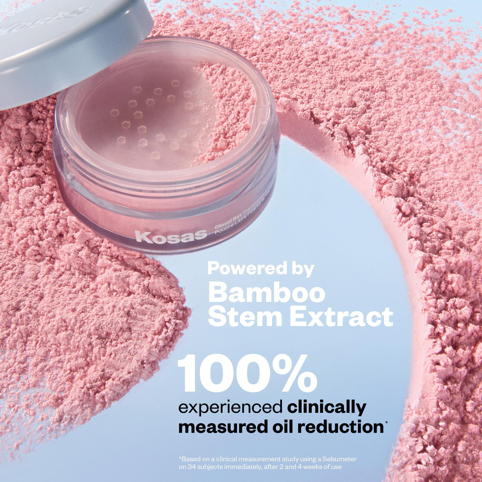 Kosas Cloud Set brush application demonstrates featherweight texture for seamless blending.