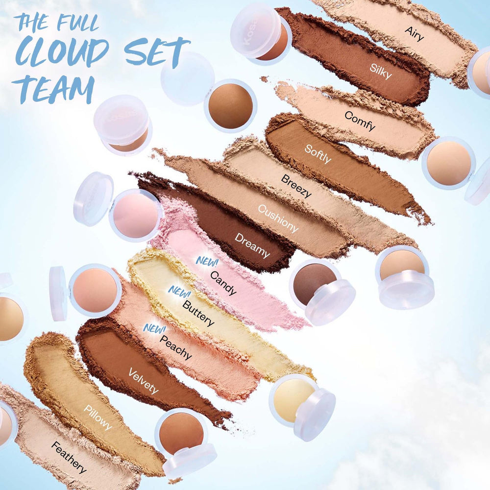 Kosas Cloud Set diffused natural finish on model skin.