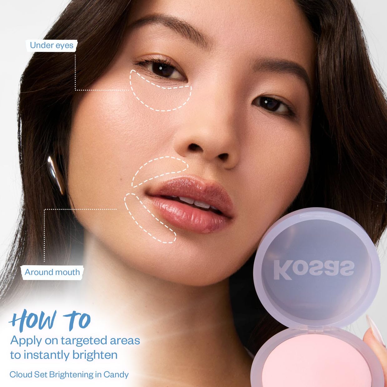 Kosas Cloud Set Candy bamboo stem extract close-up for shine control and skin comfort.