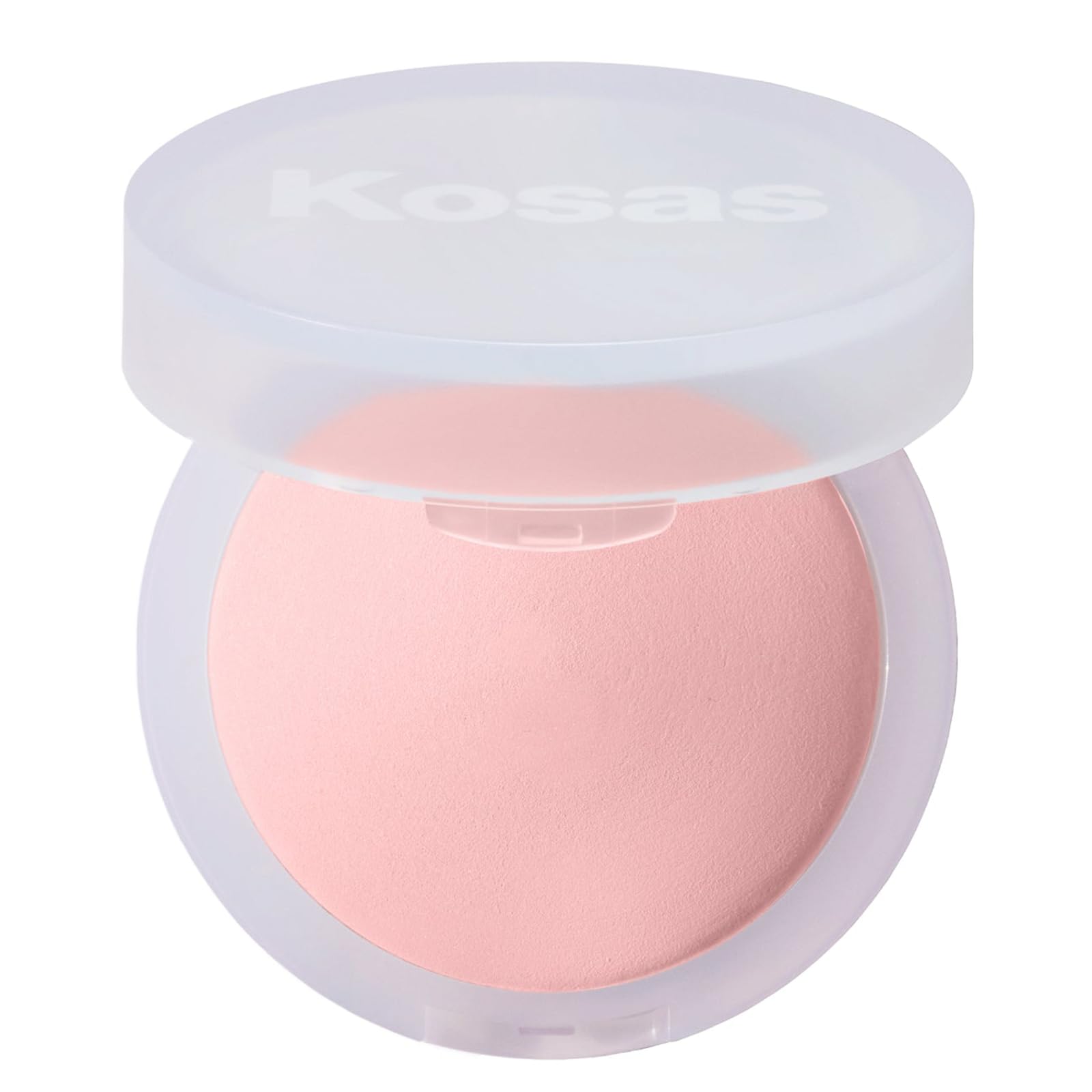 Kosas Cloud Set Candy compact close-up showing airy, weightless texture for all-day wear.