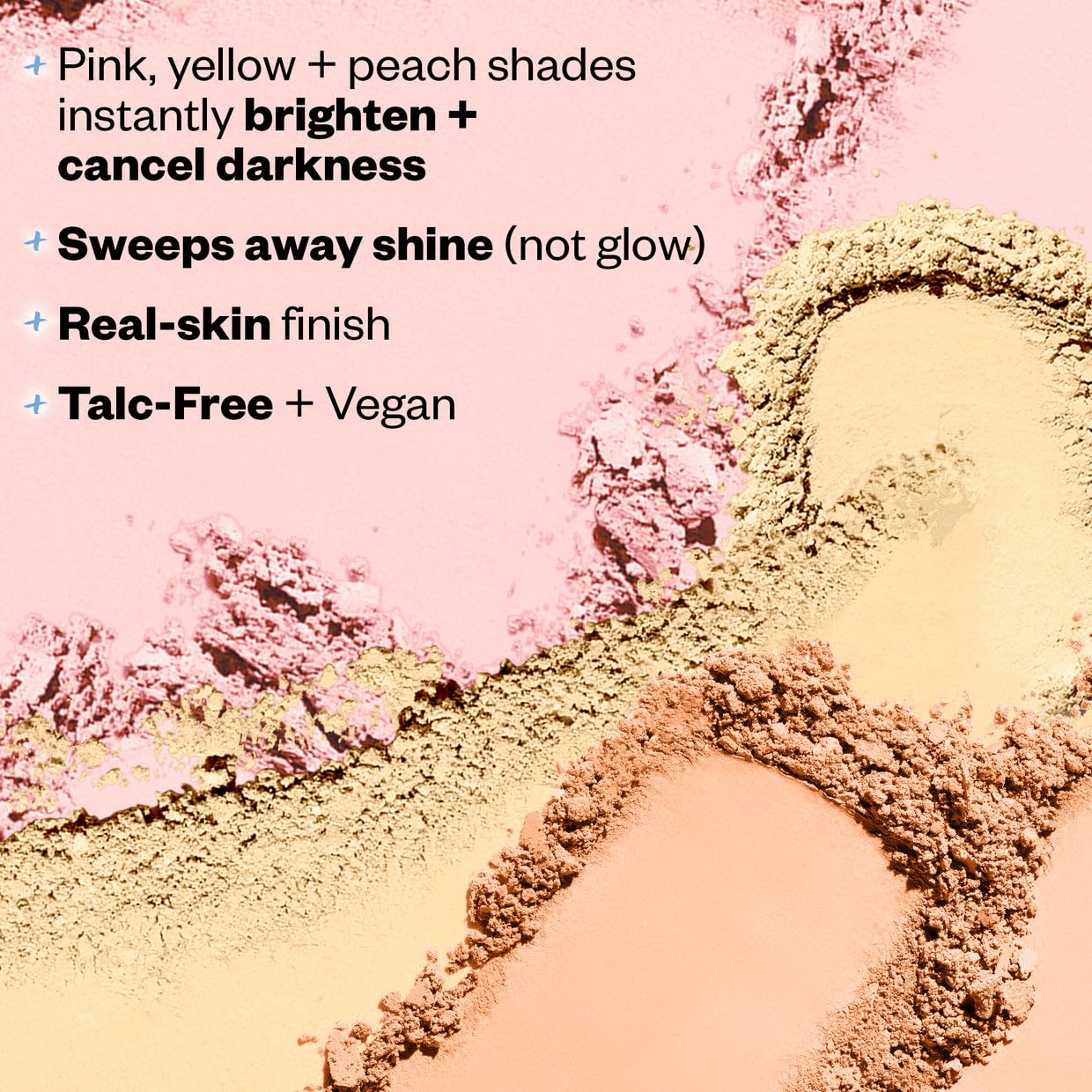 Kosas Cloud Set Candy pore-minimizing effect around cheeks.