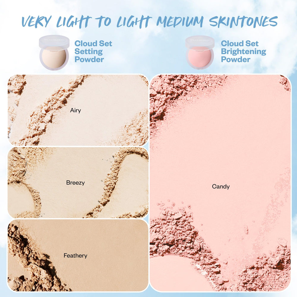 Kosas Cloud Set vegan cruelty-free label visible on packaging.