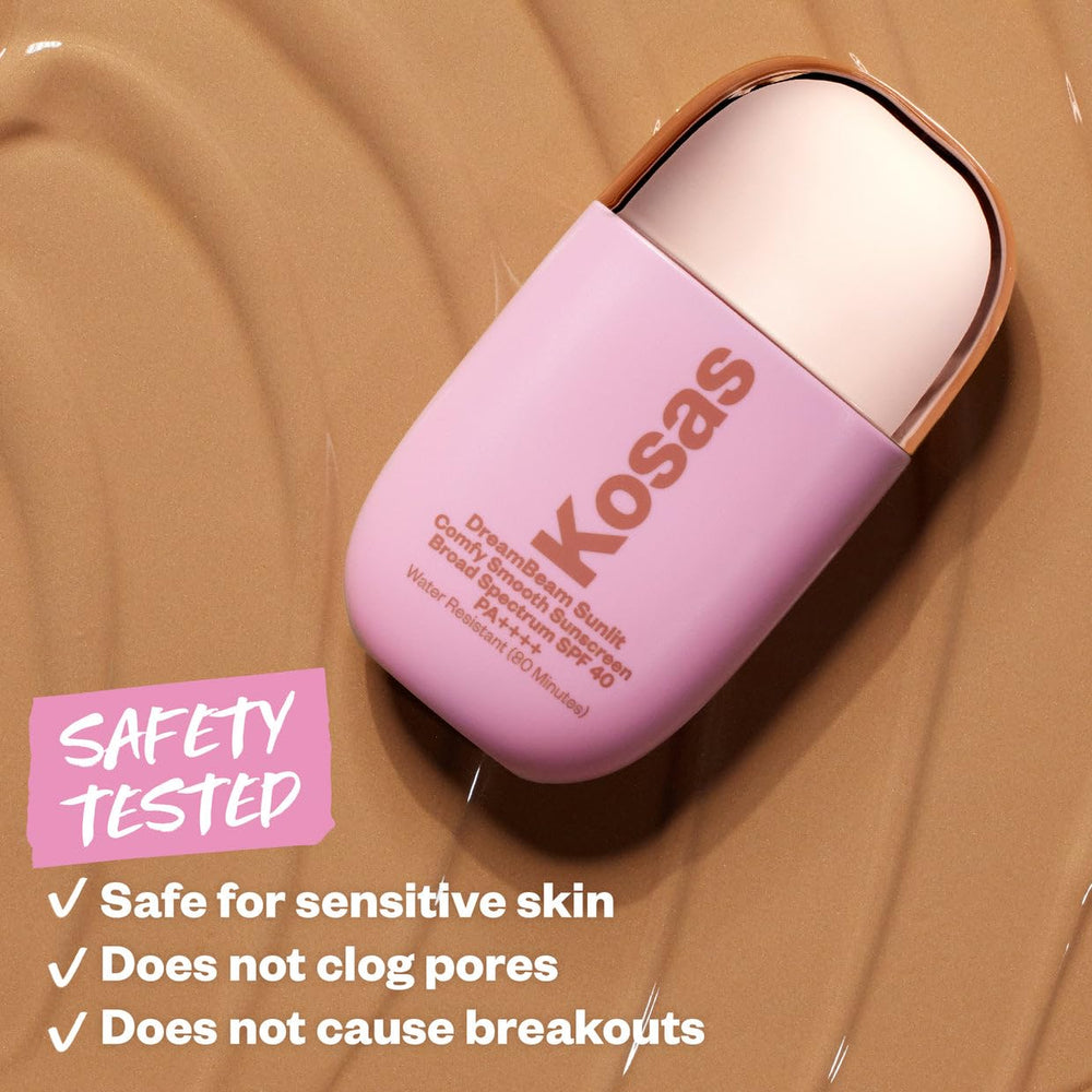 Kosas DreamBeam dermatologist-tested product suitable for sensitive skin types.